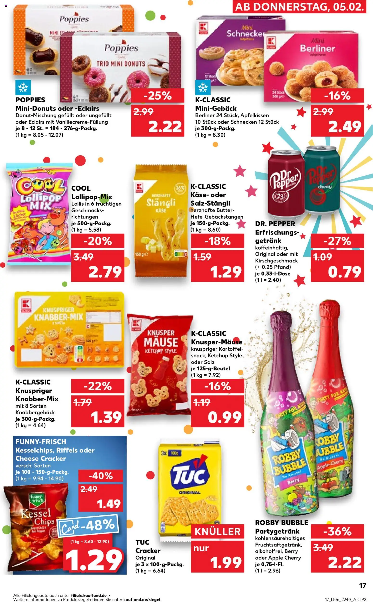 Kaufland prospekt Stuttgart	 – gültig ab 05.02.2026 | Seite: 17 | Produkte: Berliner, Apple, Chips, Ketchup