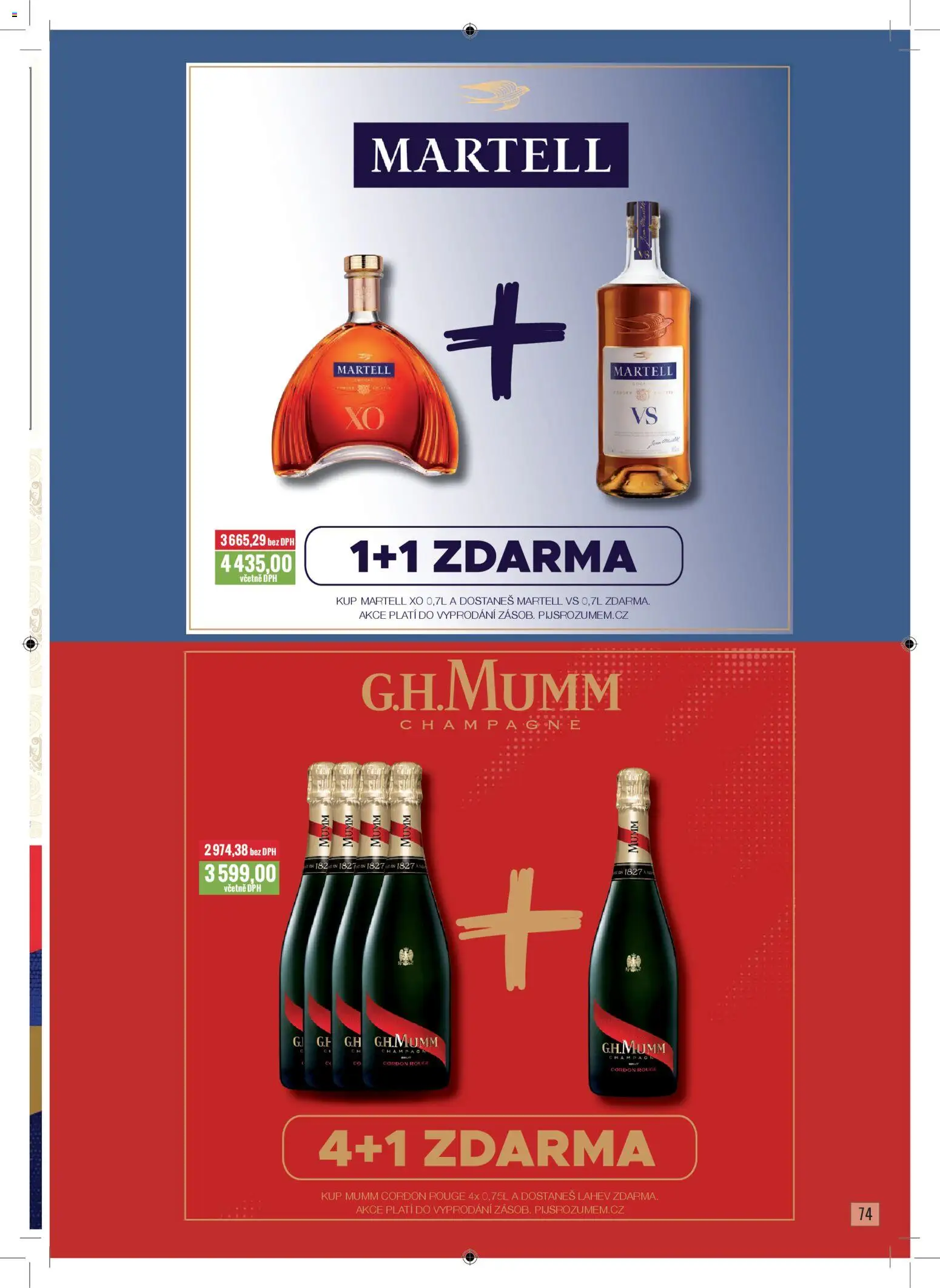 Ratio leták od 01.11.2025 | Strana: 75 | Produkty: Champagne, Láhev