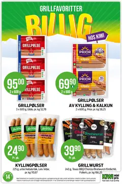 Forhåndsvisning av GRILLPØLSER AV KYLLING & KALKUN, 2 x 600 g, Prior gyldig fra 30.03.2026 | Side: 5