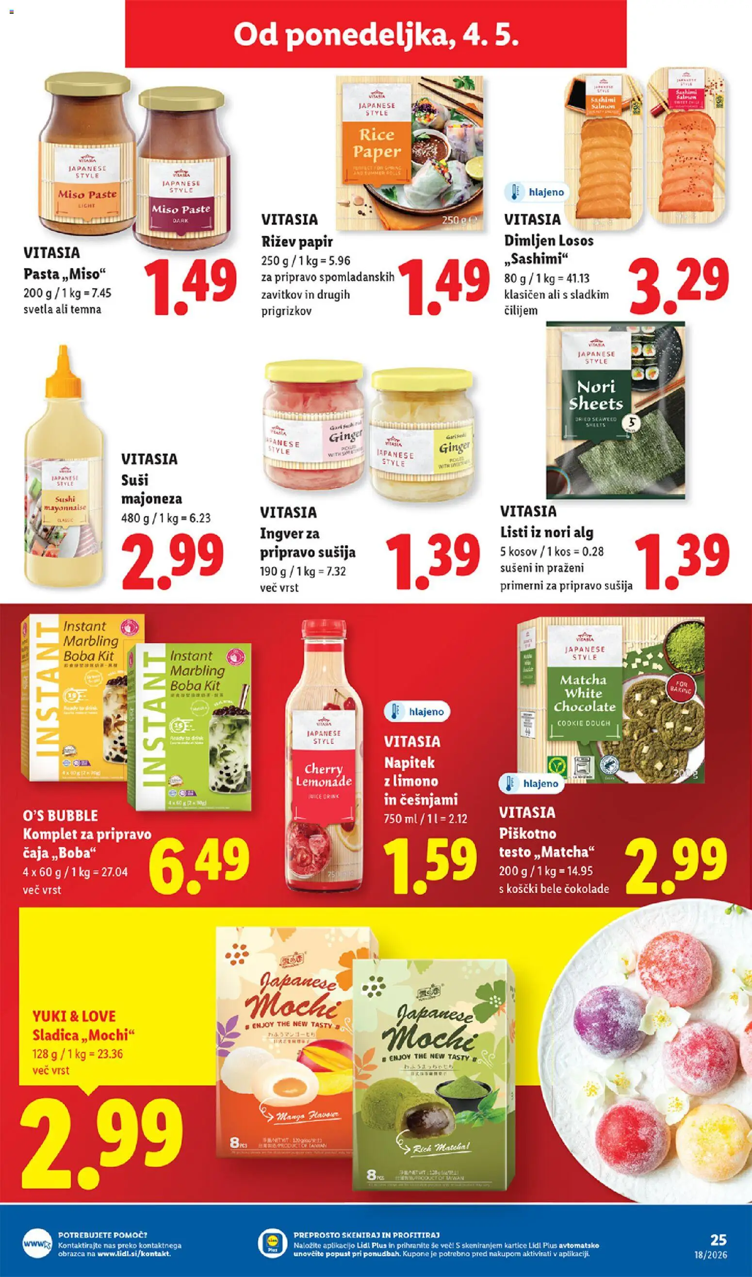 Novi Lidl katalog ponudbe – veljaven od 29.04.2026 | Stran: 45 | Izdelki: Βαλσάμικο ξύδι, Kos, Suši, Majoneza