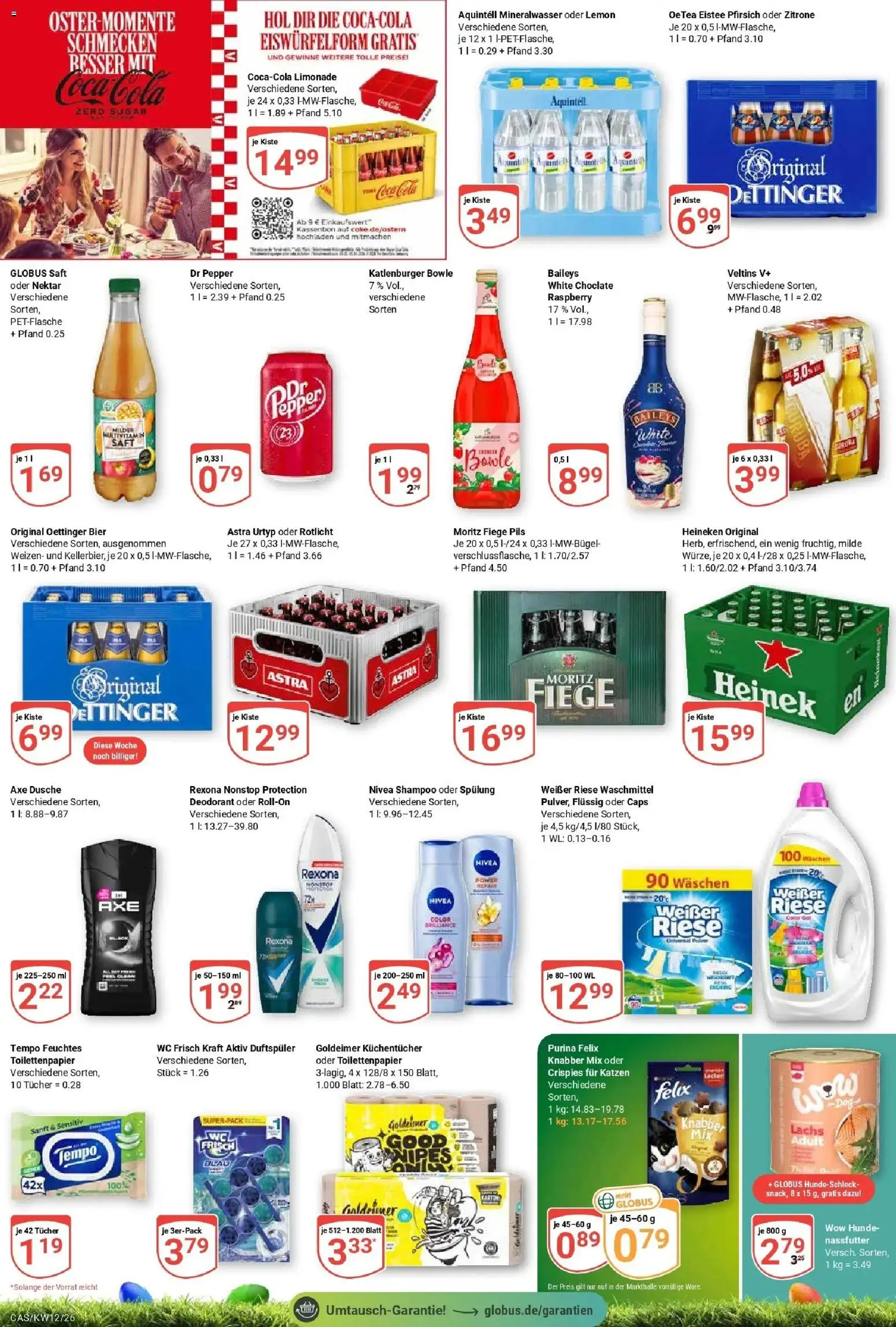 Globus prospekt Castrop-Rauxel	 – gültig ab 15.03.2026 | Seite: 5 | Produkte: Coca cola, Limonade, Heineken, Baileys