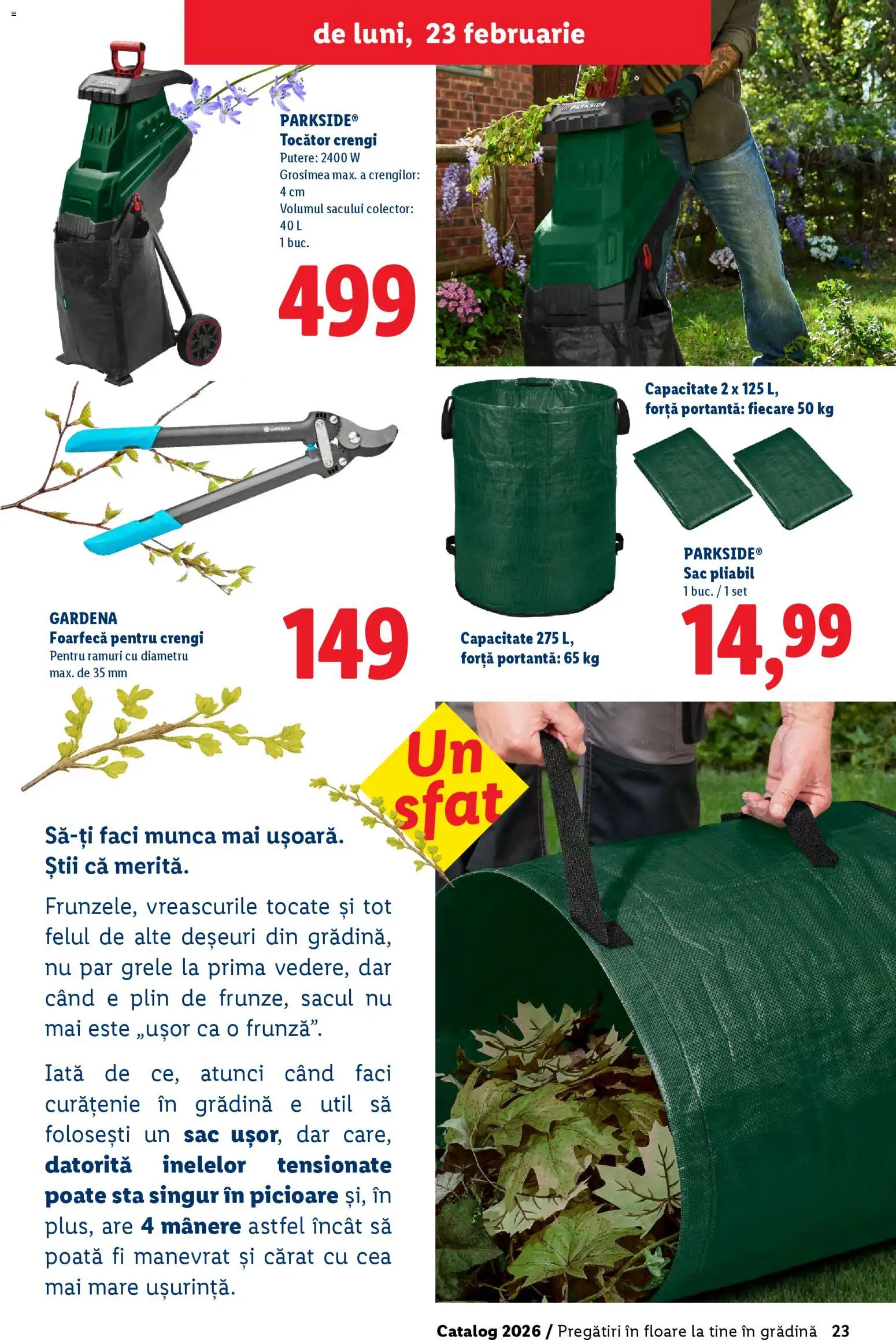 Noul catalog Lidl – valabil de la 19.02.2026 | Pagină: 23 | Produse: Tocător