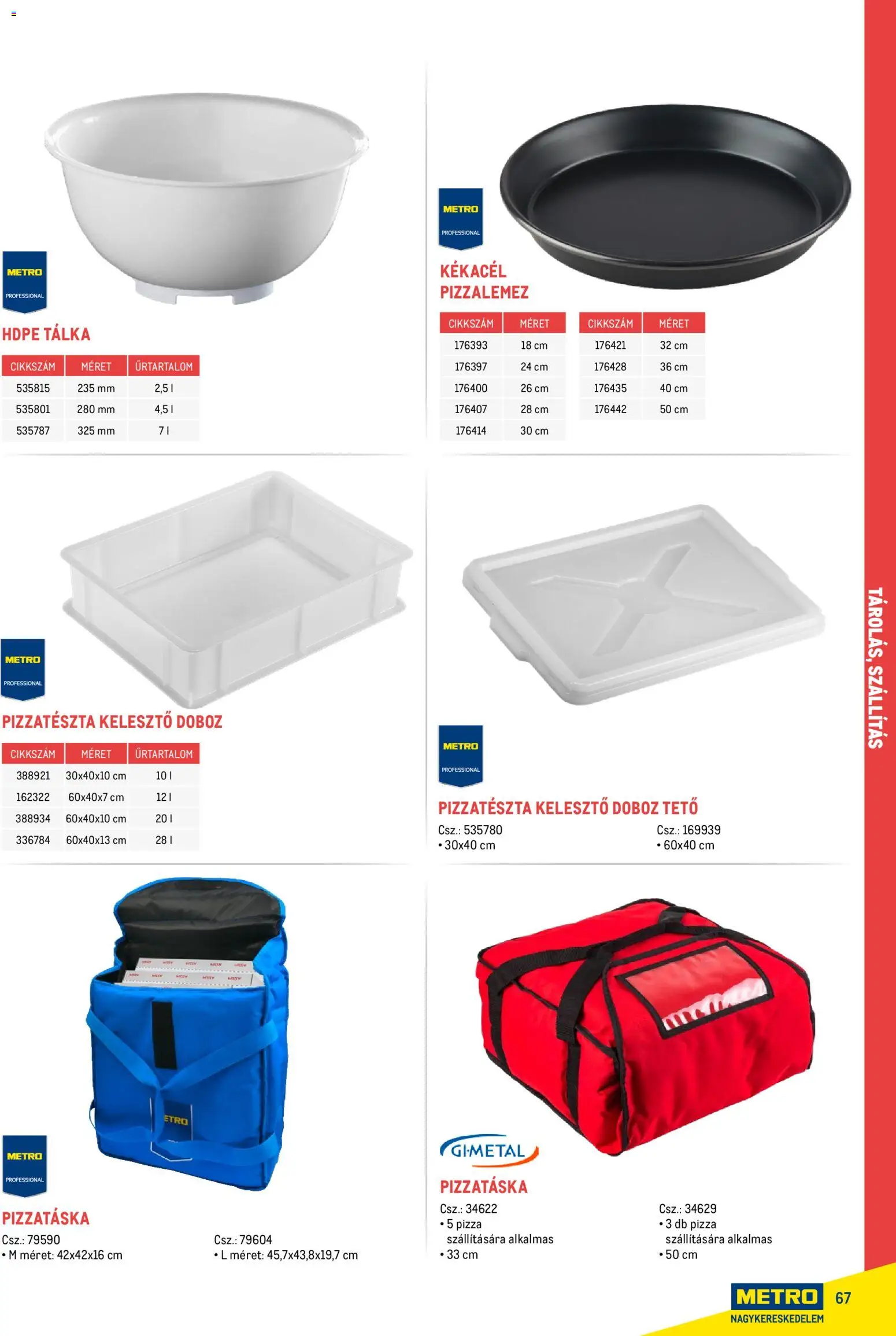 Metro akciós ujság - amely érvényes a következő dátumtól: 18.02.2026 | Oldal: 67 | Termékek: Doboz, Kelesztő, Pizza, Pizzatészta
