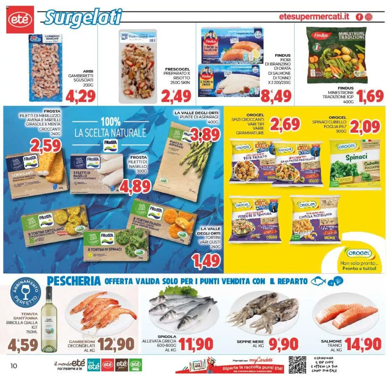 Volantino Eté del 10.10.2025 | Pagina: 10 | Prodotti: Orata, Pesca, Mirtilli, Asparagi