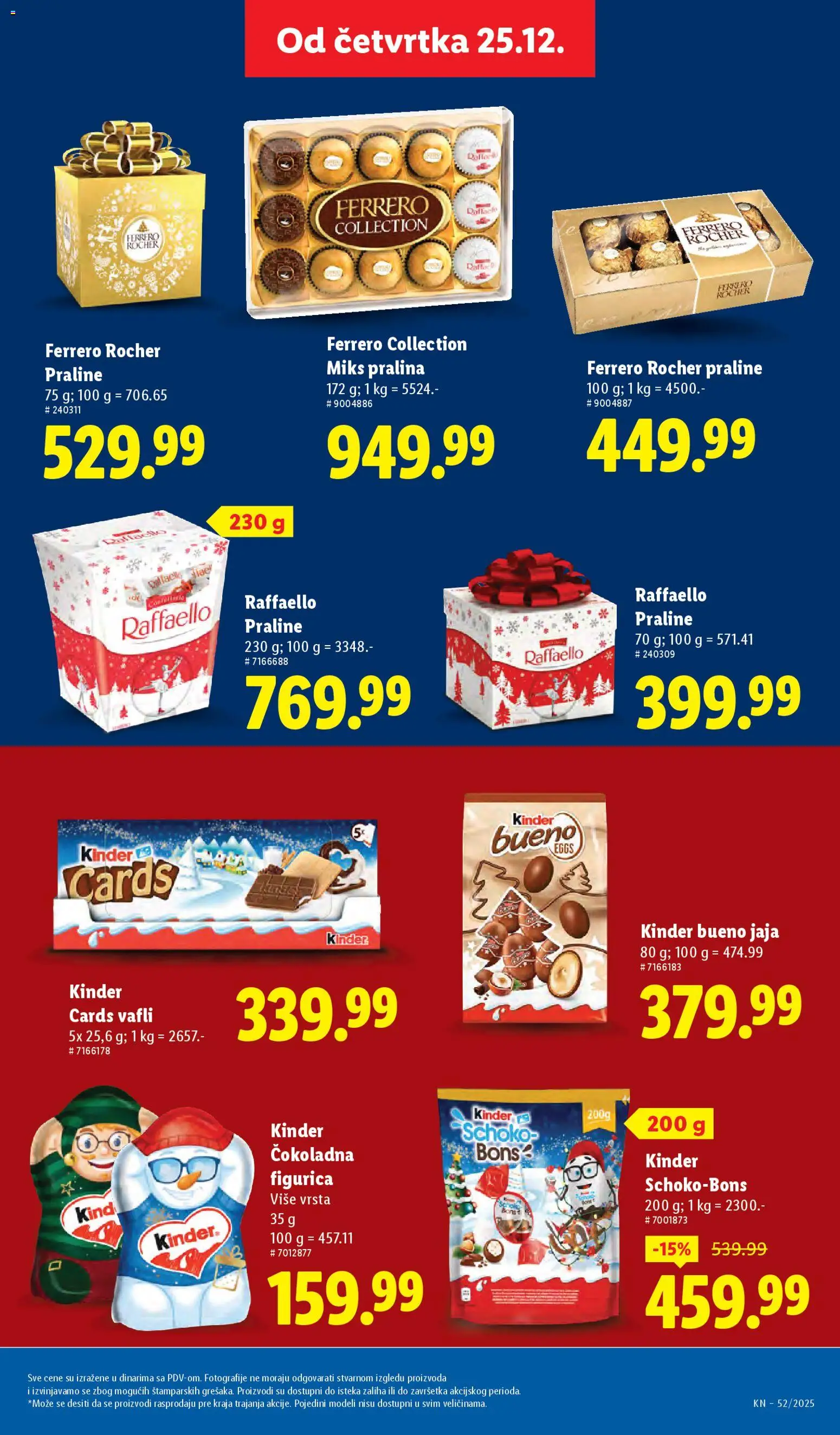 Lidl katalog - važi od 02.01.2026 | Strana: 49 | Proizvode: Raffaello, Praline, Jaja, Ferrero