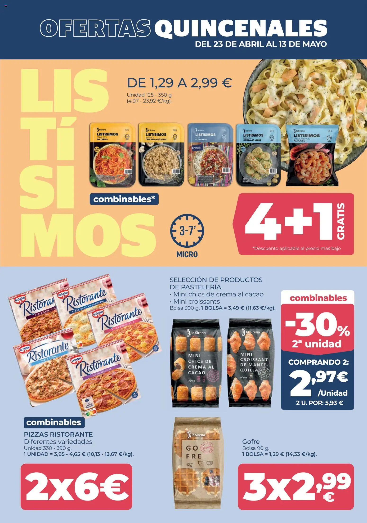 La Sirena folleto │ válido desde el 23.04.2026 | Página: 5 | Productos: Pizza, Crema, Barbacoa, Φρυγανιές σικάλεως
