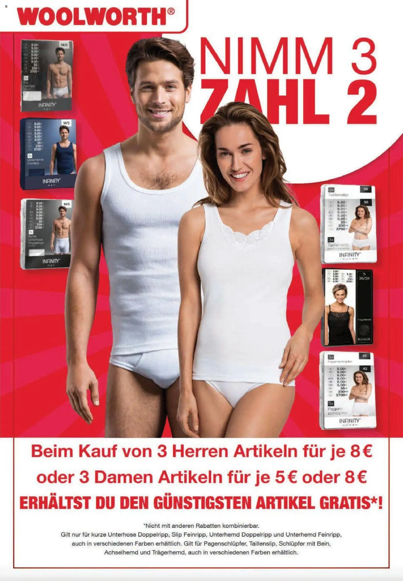 Woolworth Prospekt 	 – gültig ab 17.12.2025 | Seite: 34 | Produkte: Unterhemd, Slip