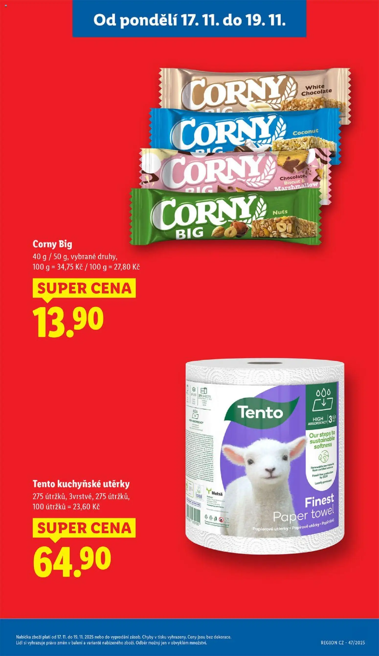 Lidl Black Friday od 17.11.2025 | Strana: 5 | Produkty: Marshmallow, Finest, Kuchyňské utěrky, Utěrky