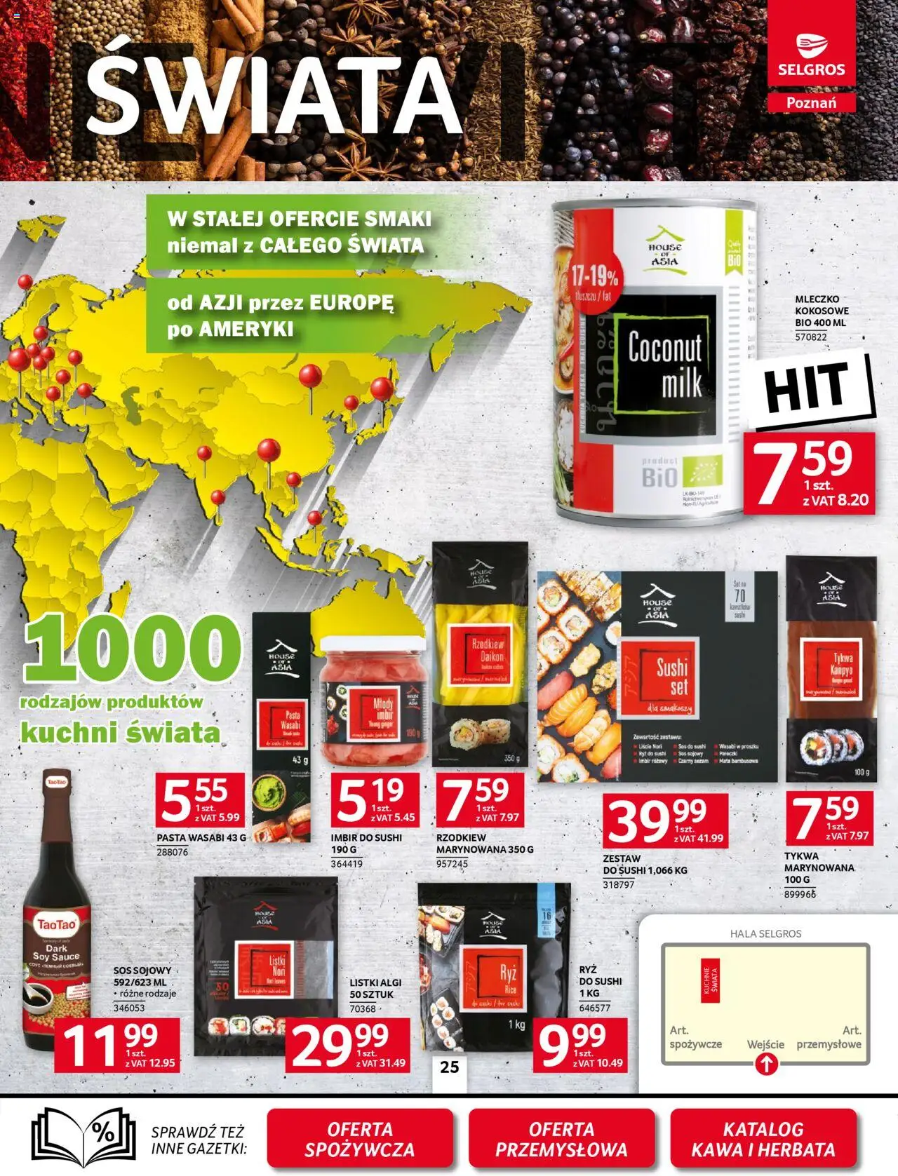 Selgros cash&carry Gazetka - Poznań Selgros 2.0 smakuje lepiej od 09.10.2025 | Strona: 22 | Produkty: Nori, Kawa, Mleczko kokosowe, Sos