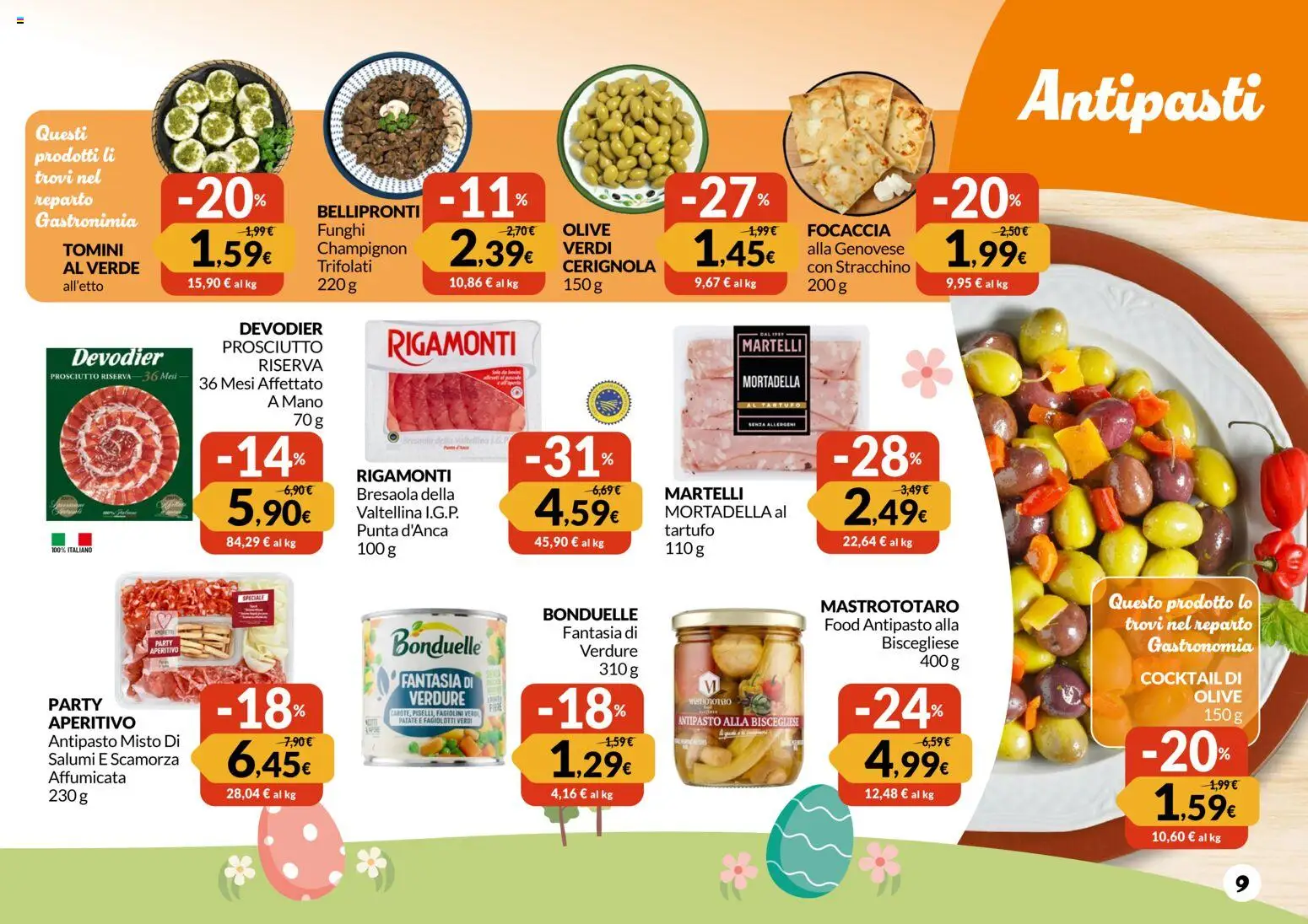 Volantino Galassia del 12.03.2026 | Pagina: 9 | Prodotti: Tartufo, Bresaola, Funghi, Fagiolini