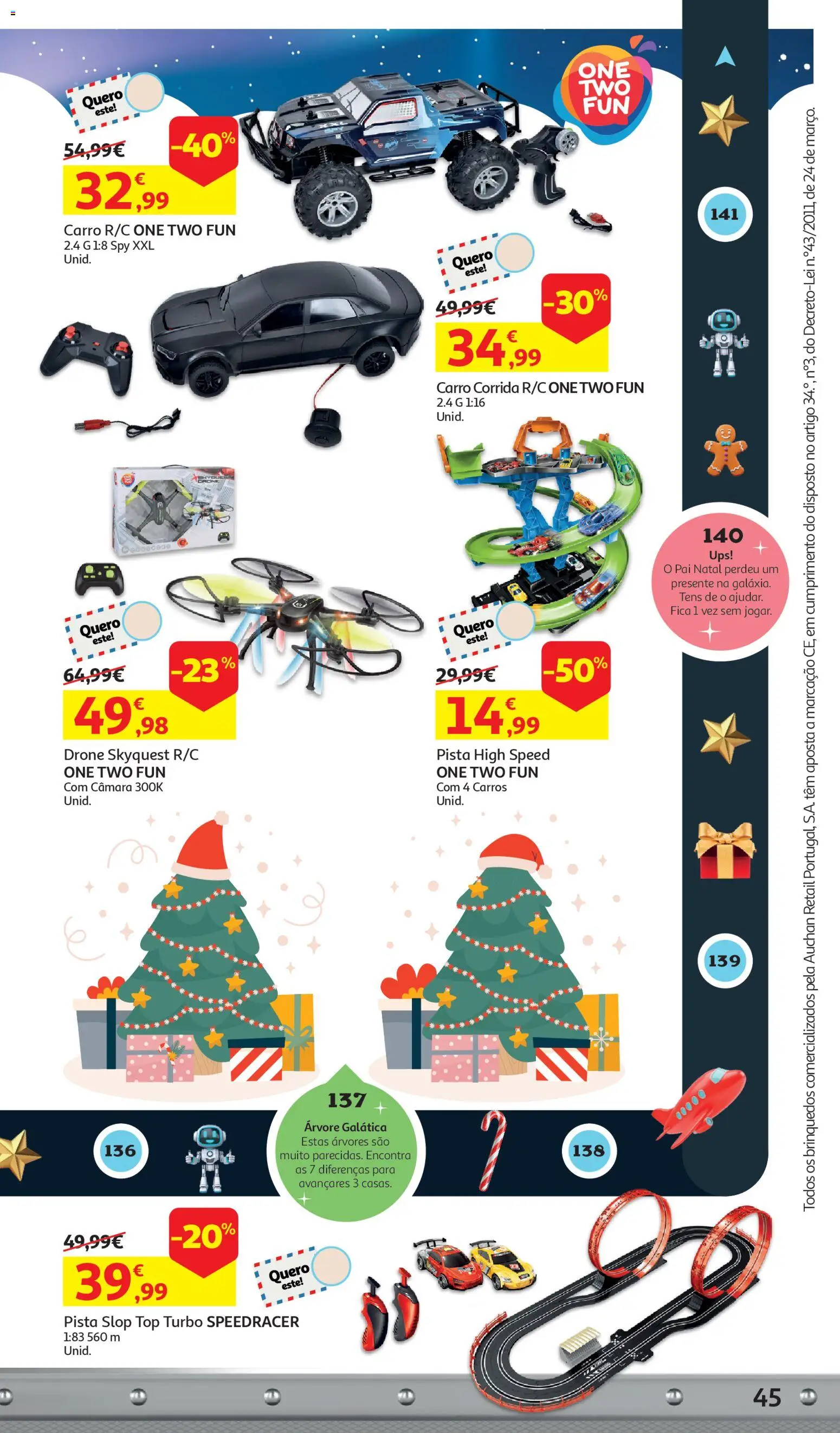 Auchan - A grande fábrica de Natal │ válido de 05.11.2025 | Página: 45 | Produtos: Top, Drone