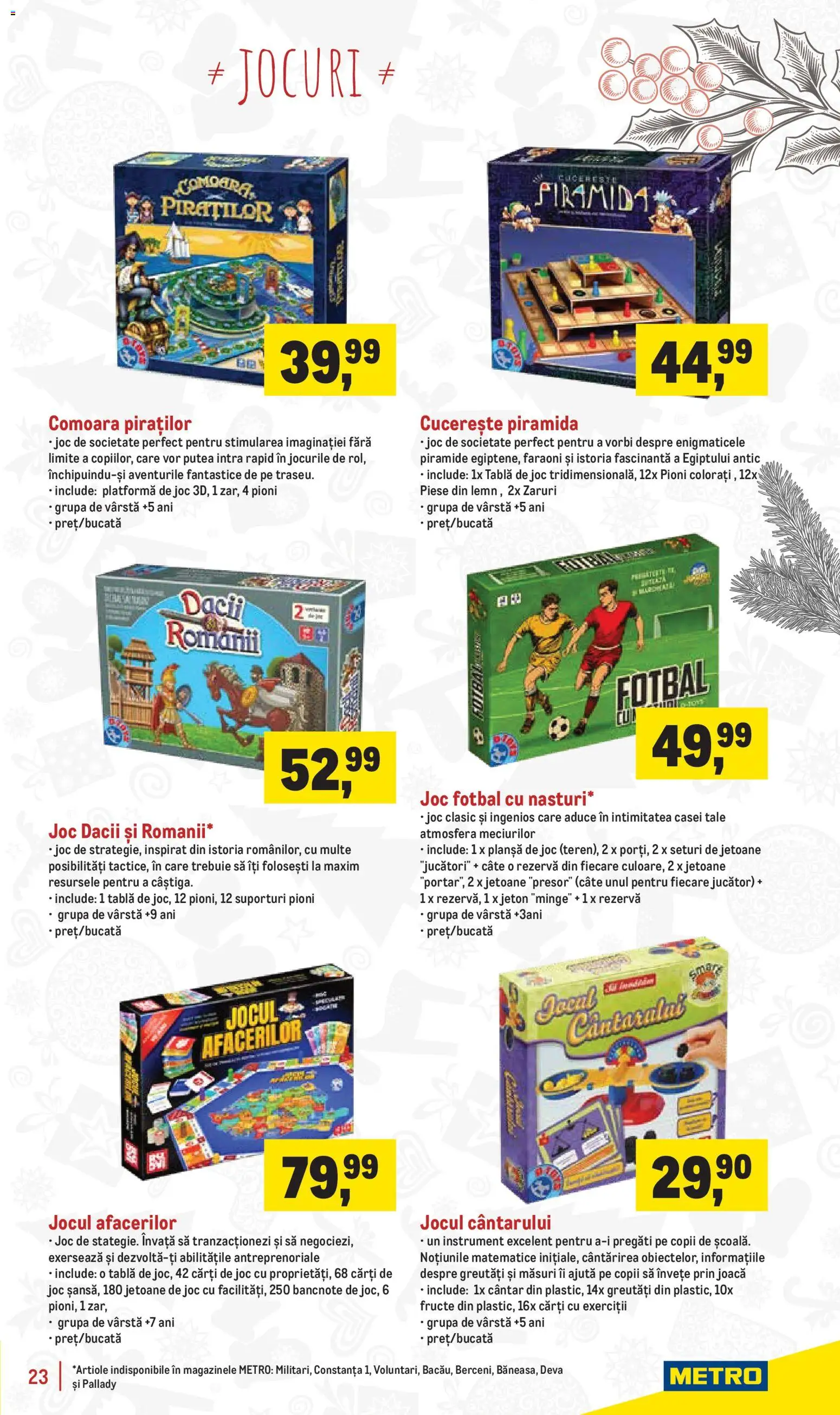 Noul catalog Metro – valabil de la 18.11.2025 | Pagină: 23 | Produse: Joc, Tablă, Cântar, Cărți