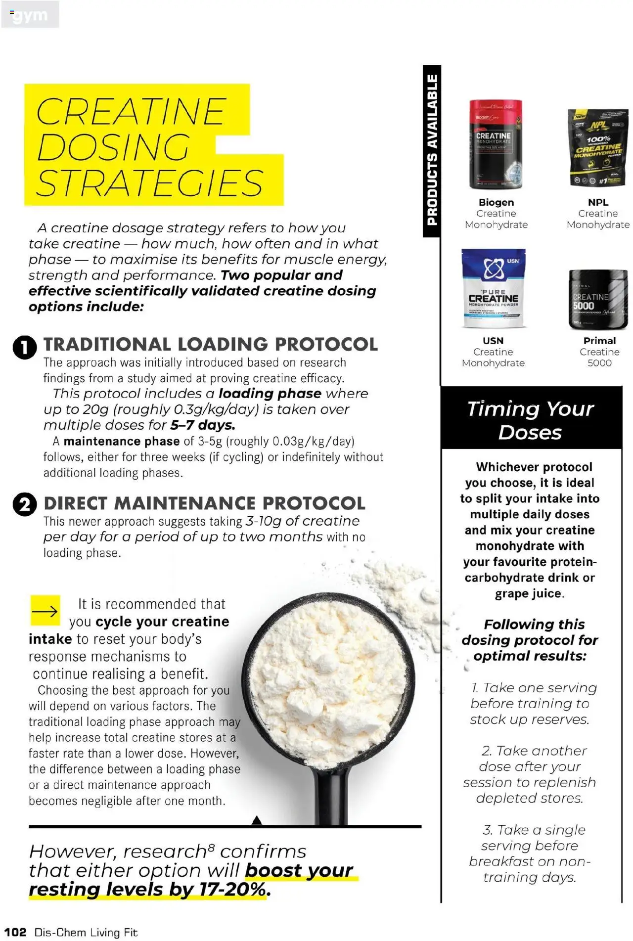 Dis-Chem Living Fit │ valid from 01.05.2025 | Page: 104 | Products: Detergente líquido, Powder, Stock