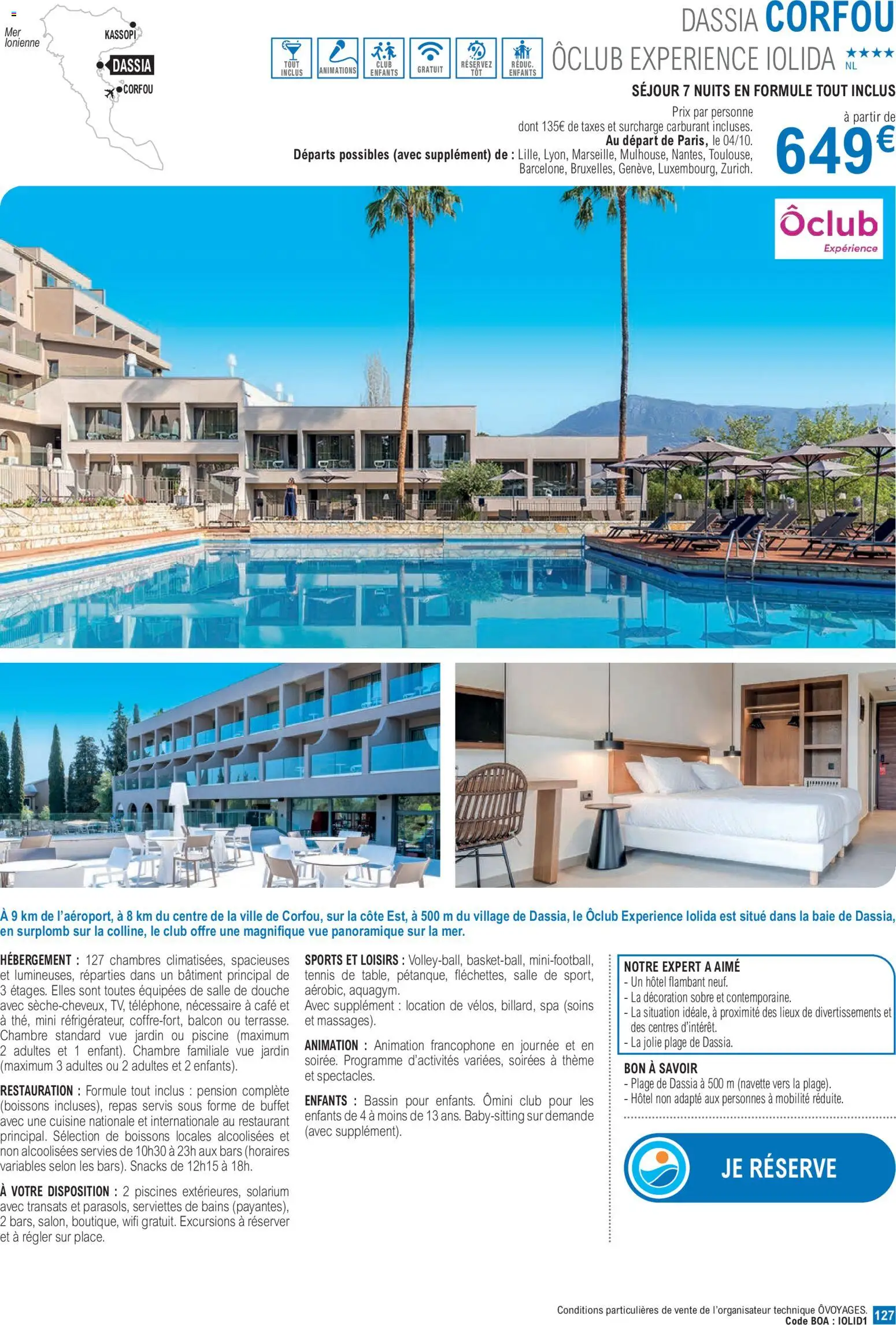 {H1} | Page: 127 | Produits: Buffet, Douche, Café