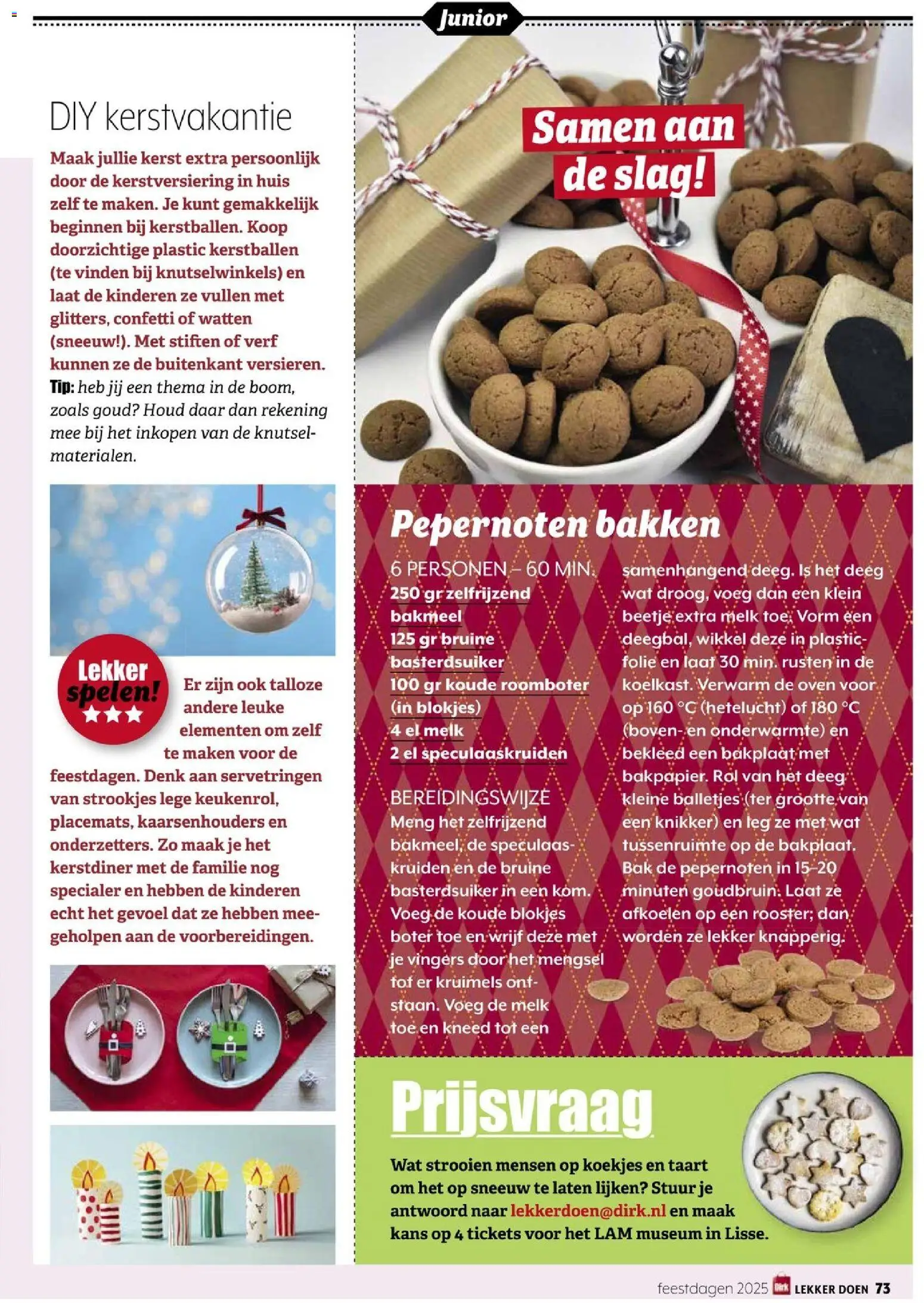 {H1} | Pagina: 73 | Producten: Taart, Melk, De oven, Deeg