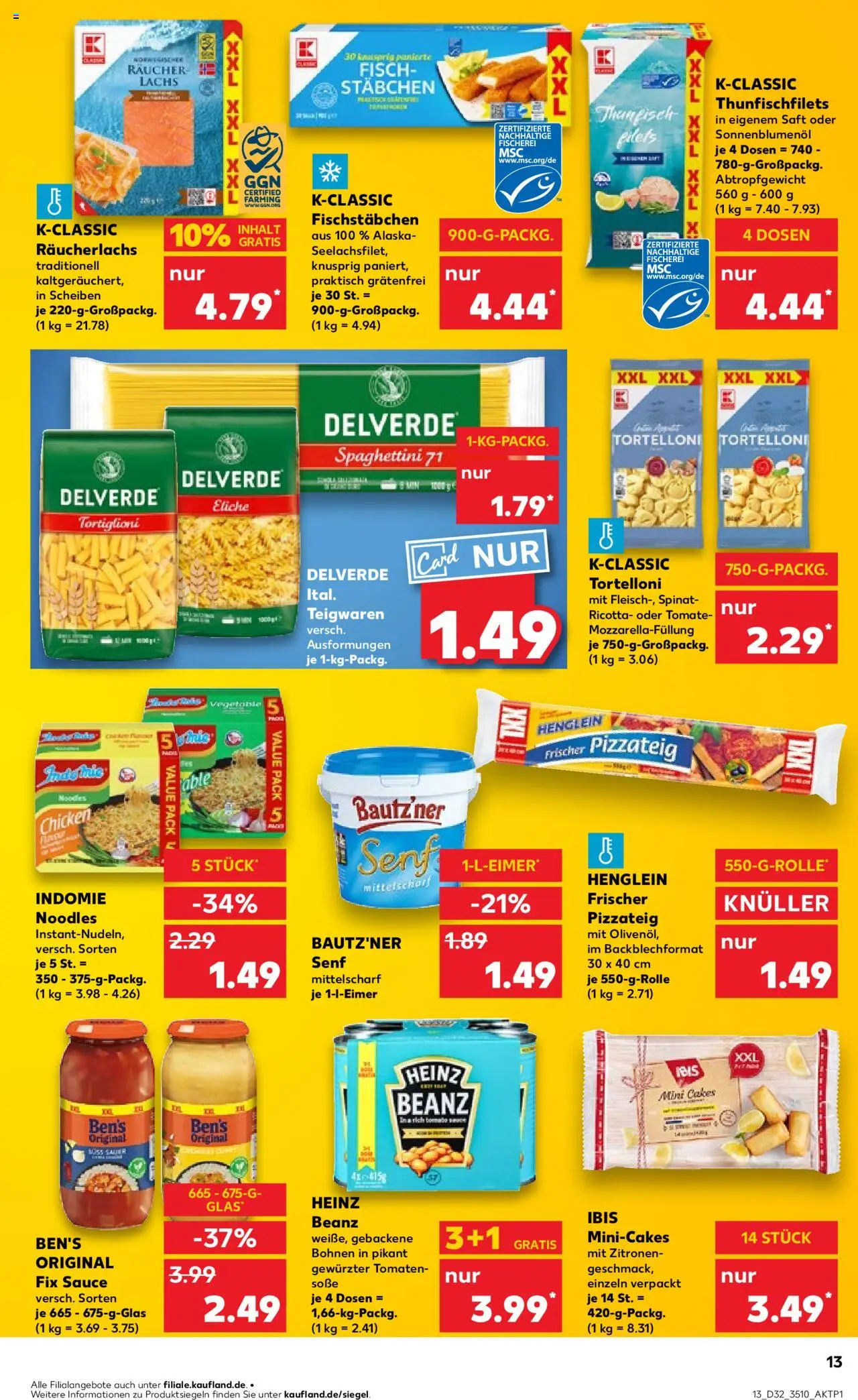 Kaufland prospekt Leipzig	 - gültig ab dem 07.08.2025 | Seite: 13 | Produkte: Thunfisch, Tomaten, Lachs, Zitronen