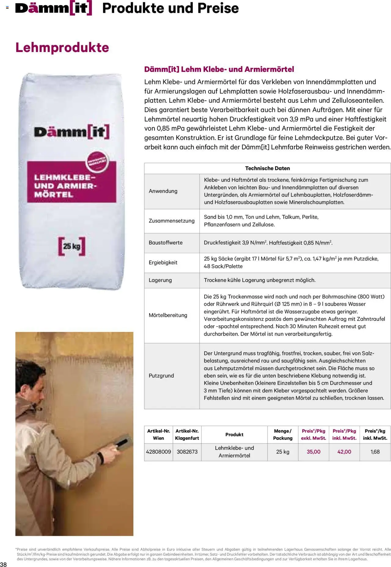 Lagerhaus Dämm[it] Katalog 2025 gültig ab 08.01.2025 | Seite: 38 | Produkte: Wasser, Salz