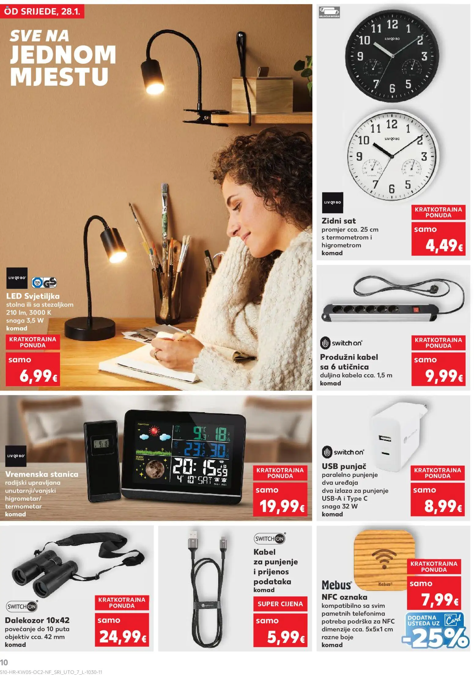 Kaufland katalog | vrijedi od 28.01.2026 | Stranica: 10 | Proizvodi: Baterije, Sat, Kabel, USB