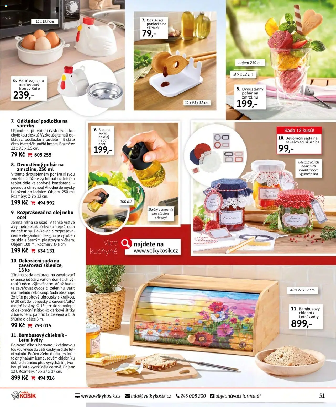 Velký Košík katalog - srpen od 01.08.2025 | Strana: 51 | Produkty: Olej, Pohár, Rozprašovač, Sklenice