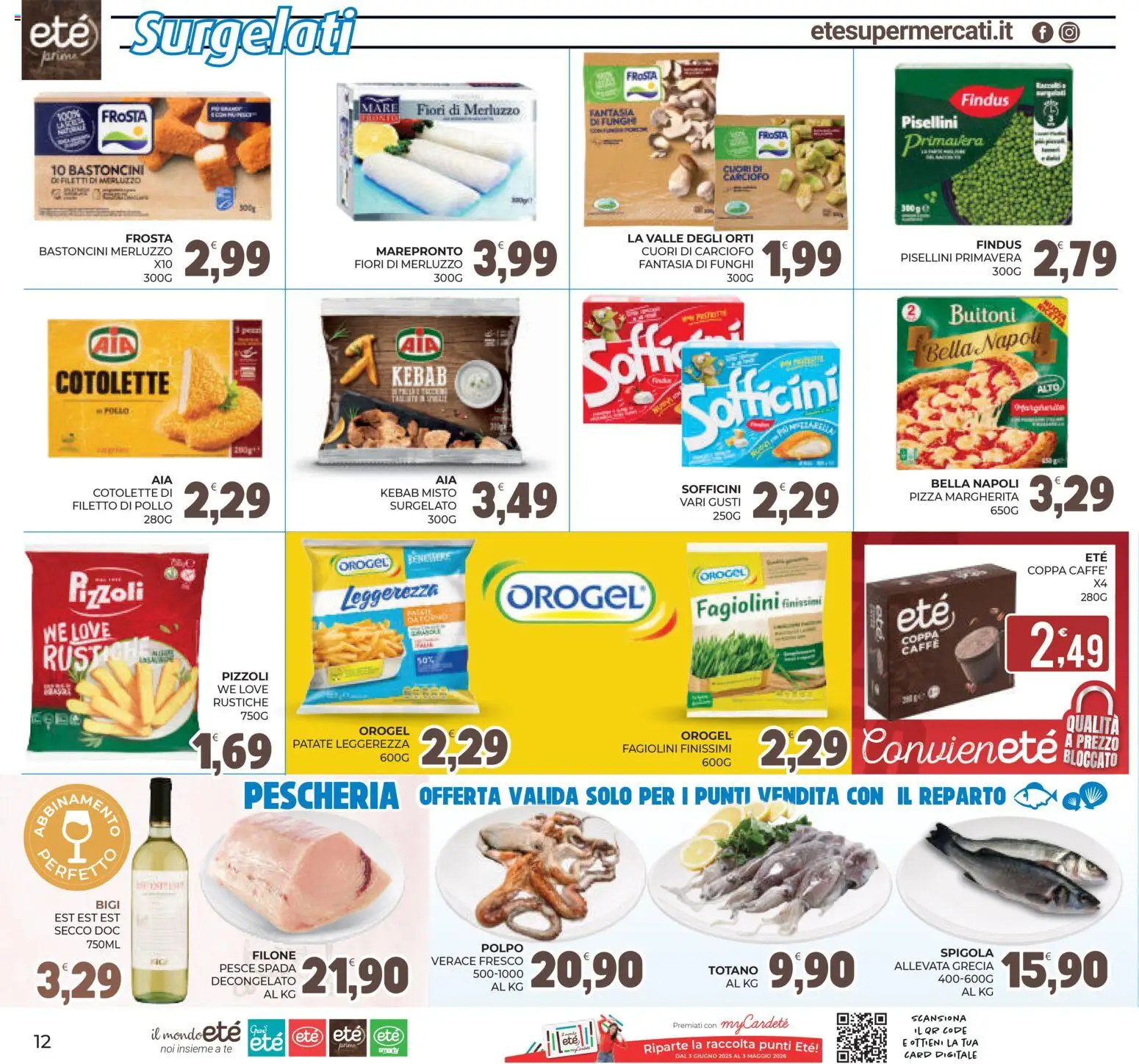 Volantino Eté del 17.04.2026 | Pagina: 12 | Prodotti: Pesce, Tè, Merluzzo, Polpo