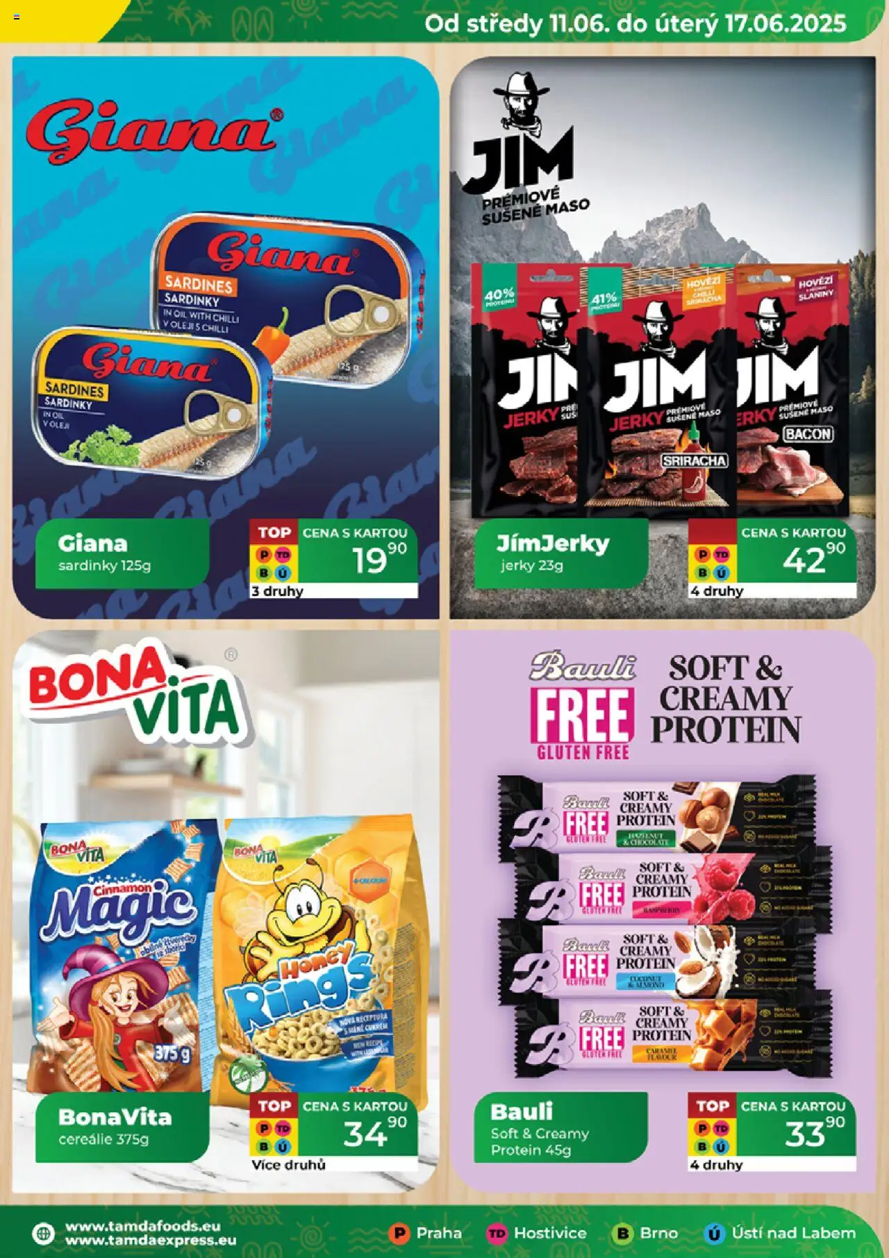 Tamda Foods leták od 11.06.2025 | Strana: 13 | Produkty: Protein bar, Maso, Protein, Jerky