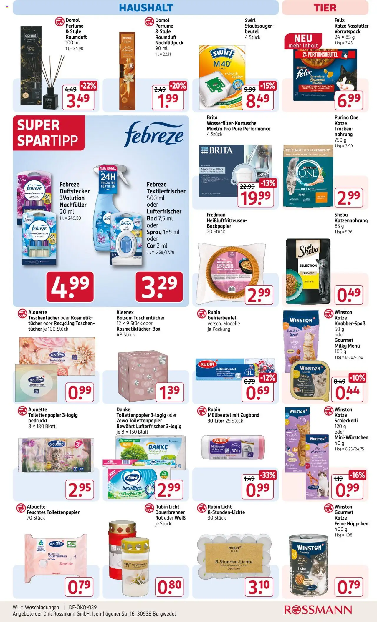 Rossmann Prospekt 	 – gültig ab 20.10.2025 | Seite: 13 | Produkte: Staubsauger, Sheba, Lachs, Toilettenpapier