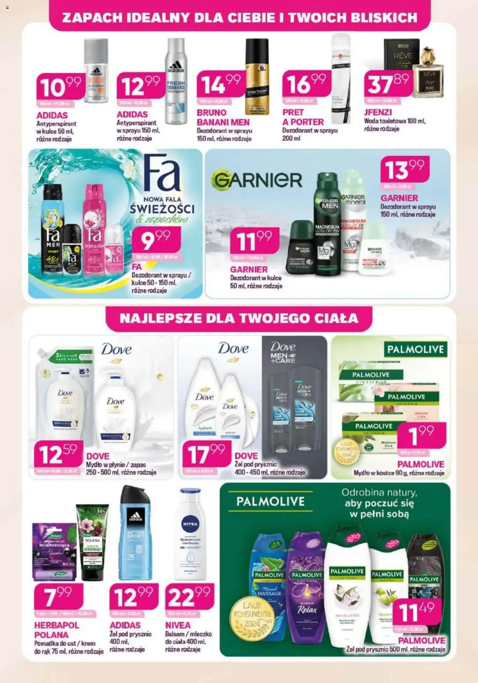 Koliber Gazetka od 12.01.2026 | Strona: 4 | Produkty: Mydło w płynie, Żel pod prysznic, Antyperspirant, Pomadka do ust