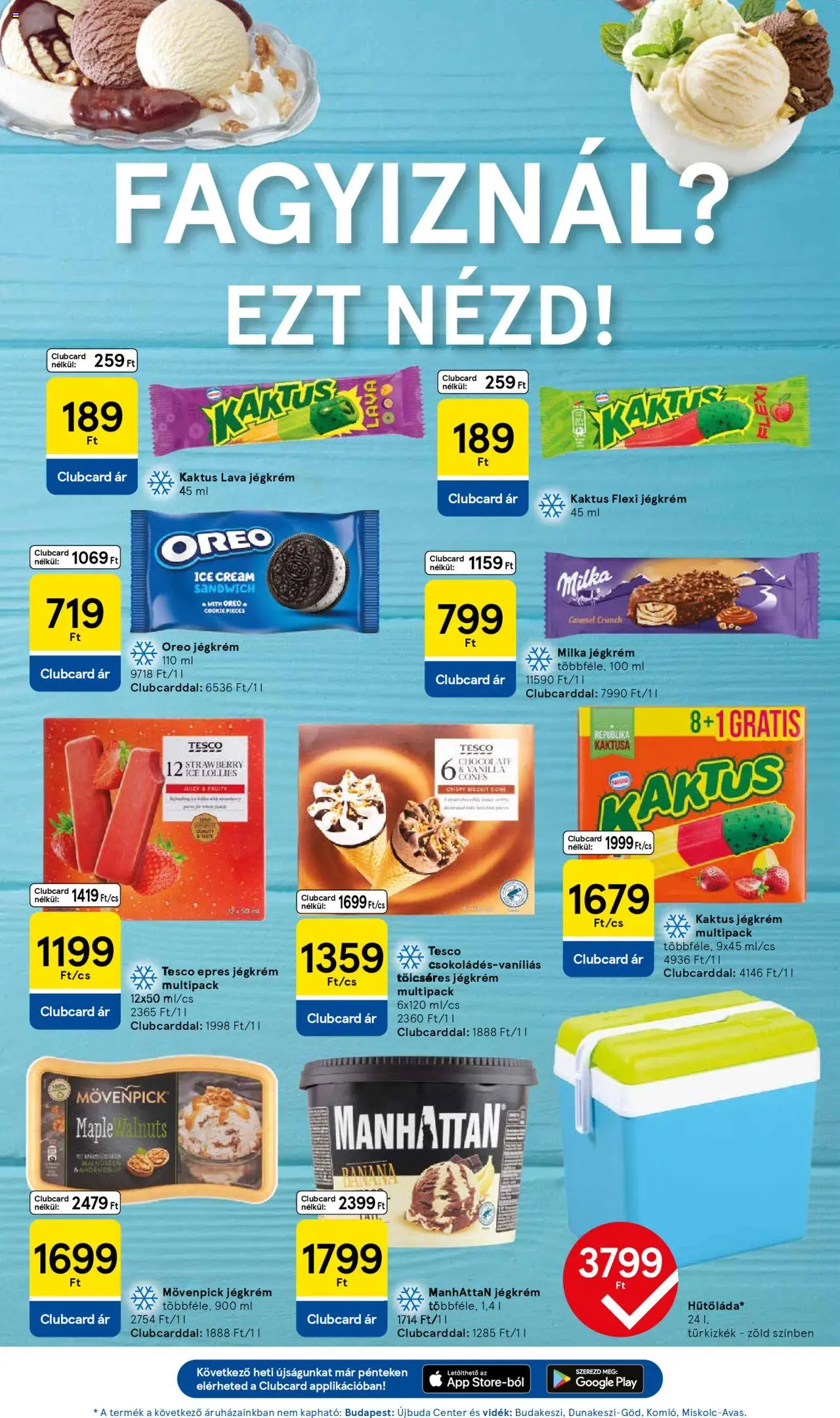 Tesco akciós ujság - amely érvényes a következő dátumtól: 26.06.2025 | Oldal: 11 | Termékek: Jégkrém