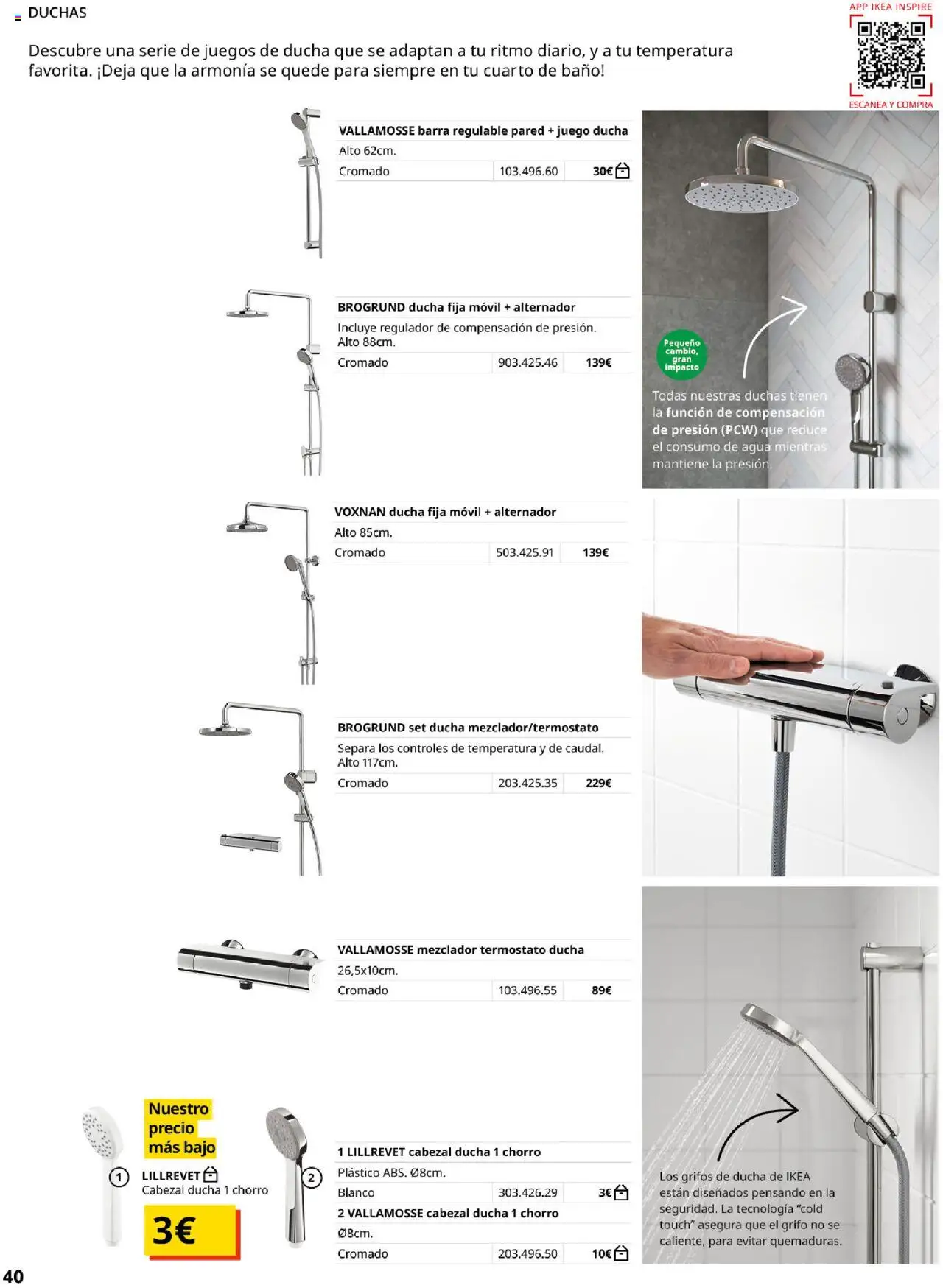 Catálogo IKEA Baňos │ válido desde el 04.02.2025 | Página: 40 | Productos: Mezclador, Baño, Ducha