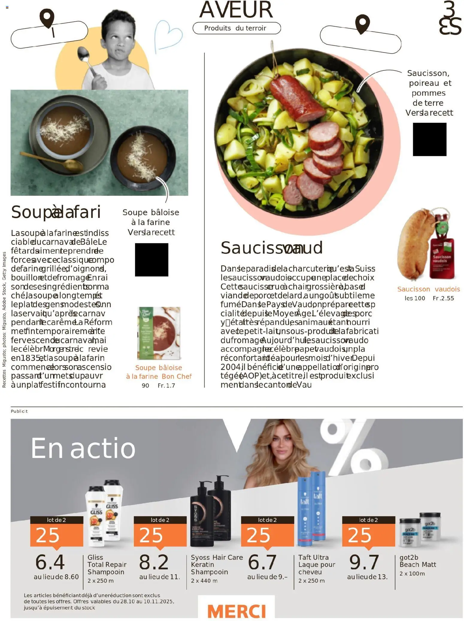 Migros Magazin FR – gültig ab 27.10.2025 | Seite: 33 | Produkte: Shampoo