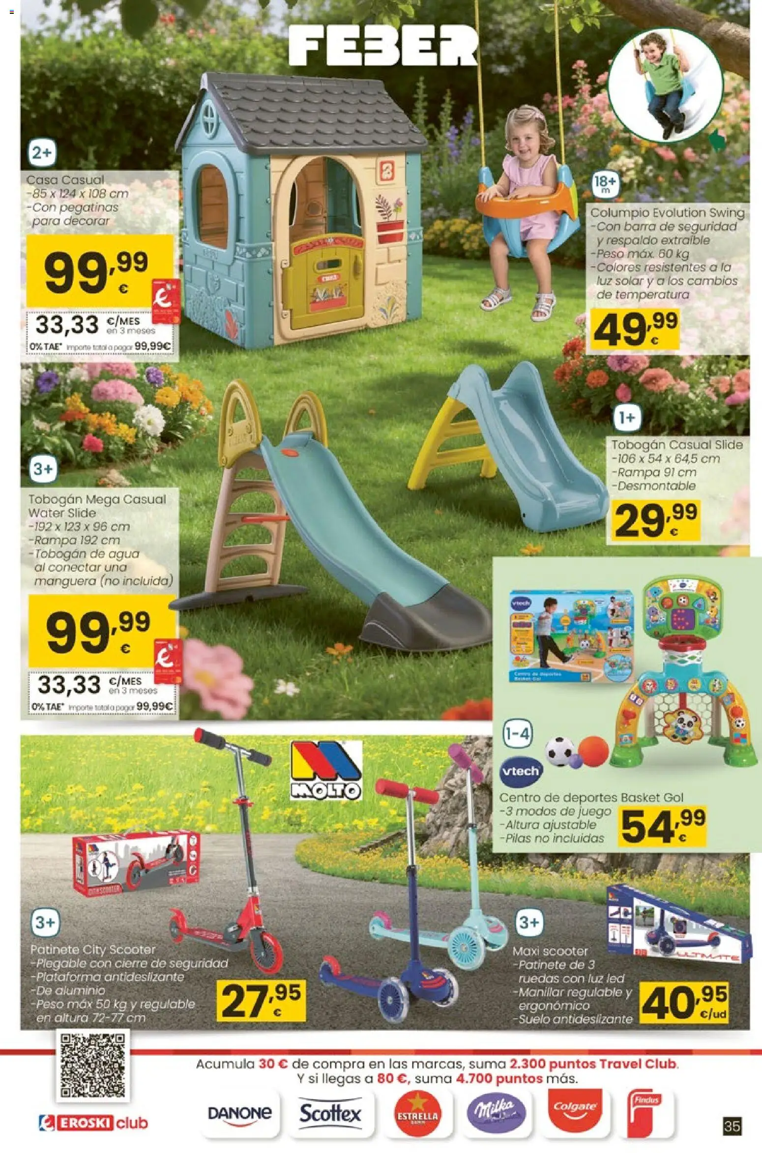 Eroski - Qué oasis │ válido desde el 26.03.2026 | Página: 35 | Productos: Patinete, Manguera, Peso