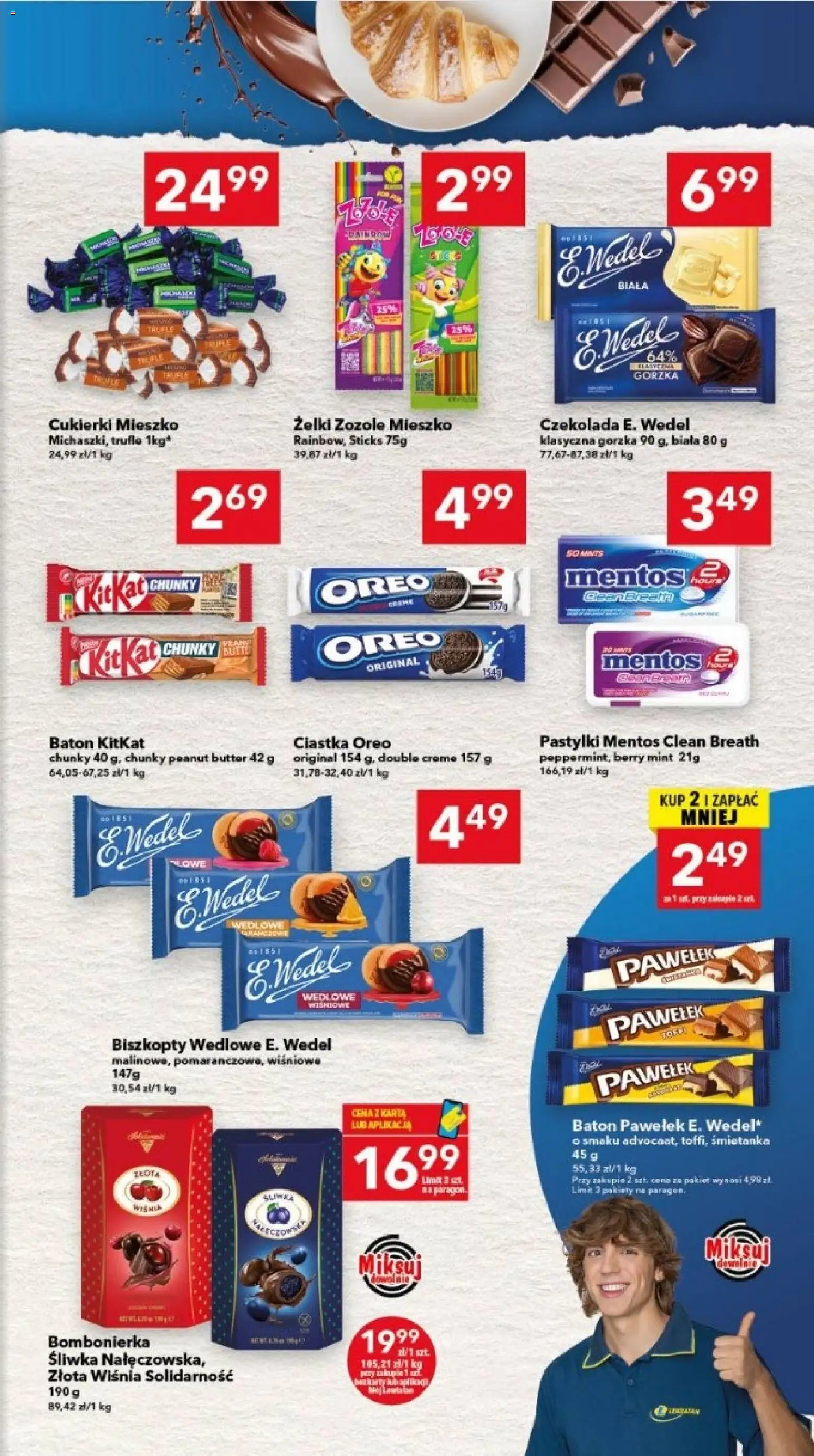 Lewiatan gazetka - Legnica od 26.02.2026 | Strona: 5 | Produkty: Karta, Ciastka Oreo, Baton, Cukierki