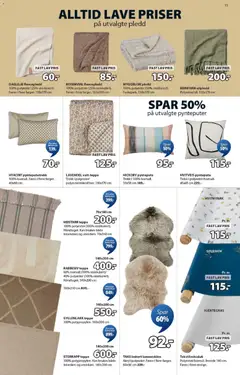 Forhåndsvisning av JYSK kundeavis gyldig fra 09.03.2026 | Side: 15 | Produkter: Nuisette, Pledd, Pyntepute, Teppe
