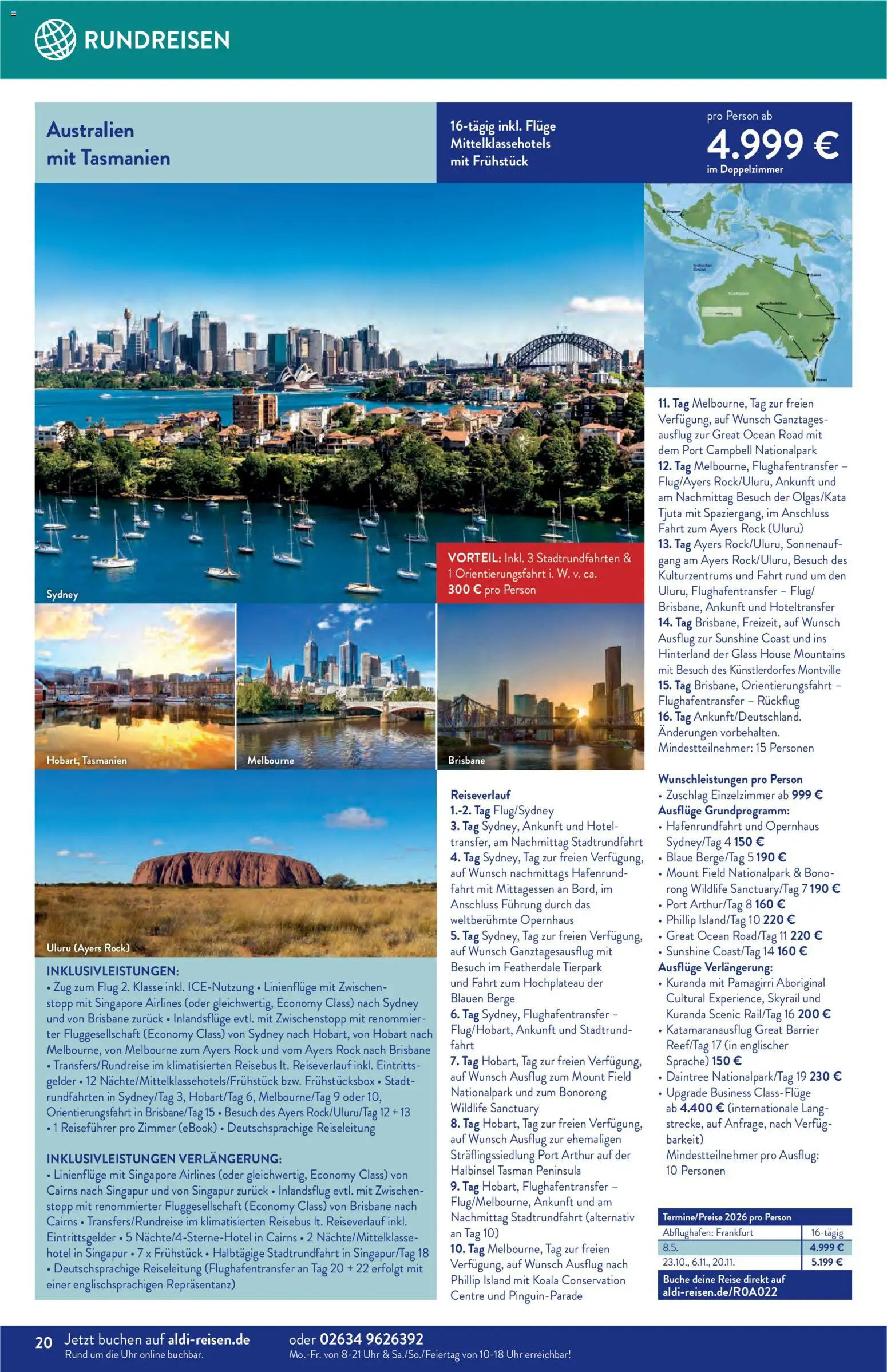 Aldi Reisen  Reisemagazin – gültig ab 01.01.2026 | Seite: 20