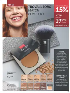 Anteprima del volantino Avon - Campagna 11/2025 valido a partire dal 01.11.2025 | Pagina: 47 | Prodotti: Pennello, Cipria