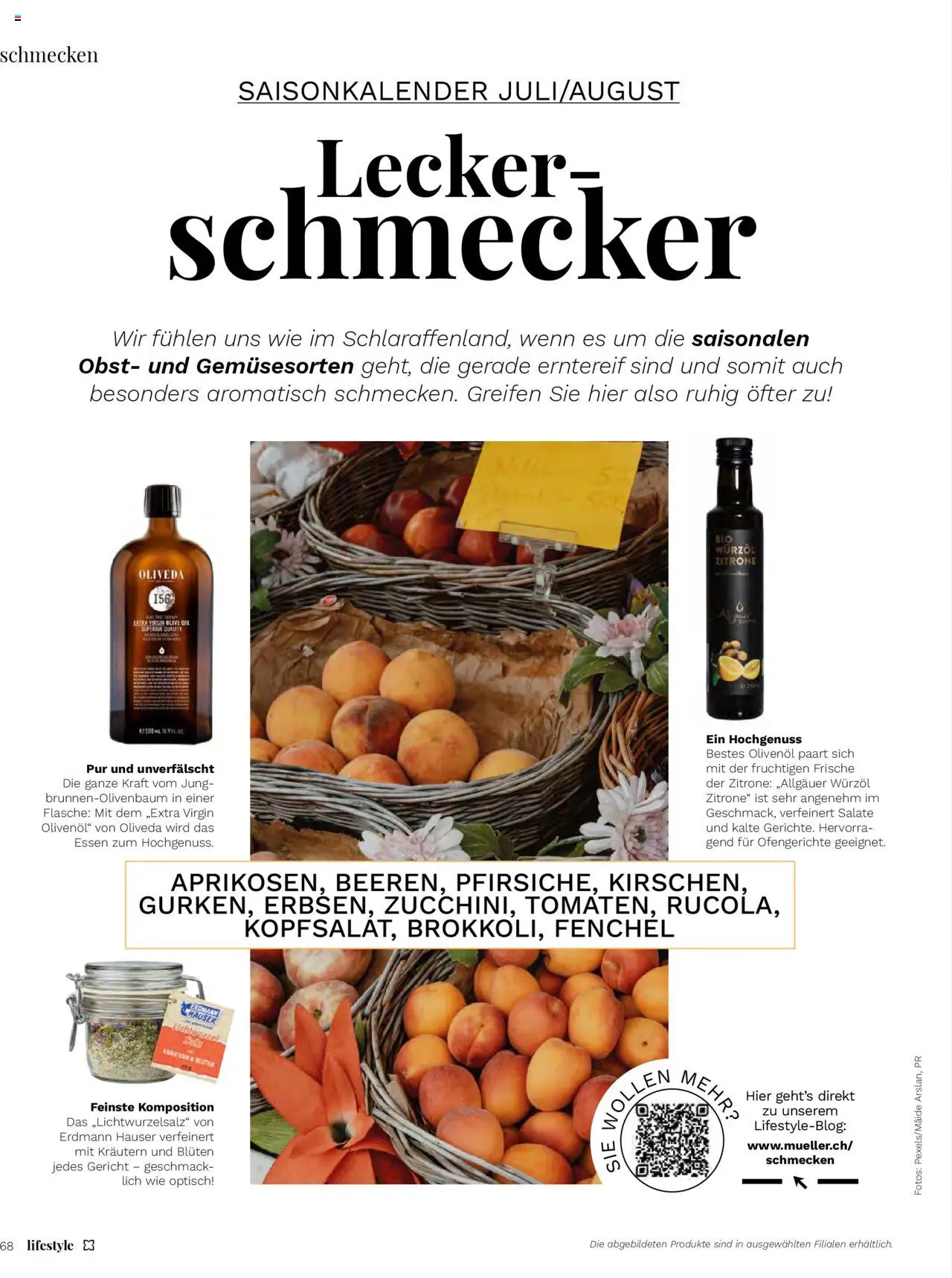 Müller Magazin ab 01.07.2025 | Seite: 68 | Produkte: Gemüse, Zitrone