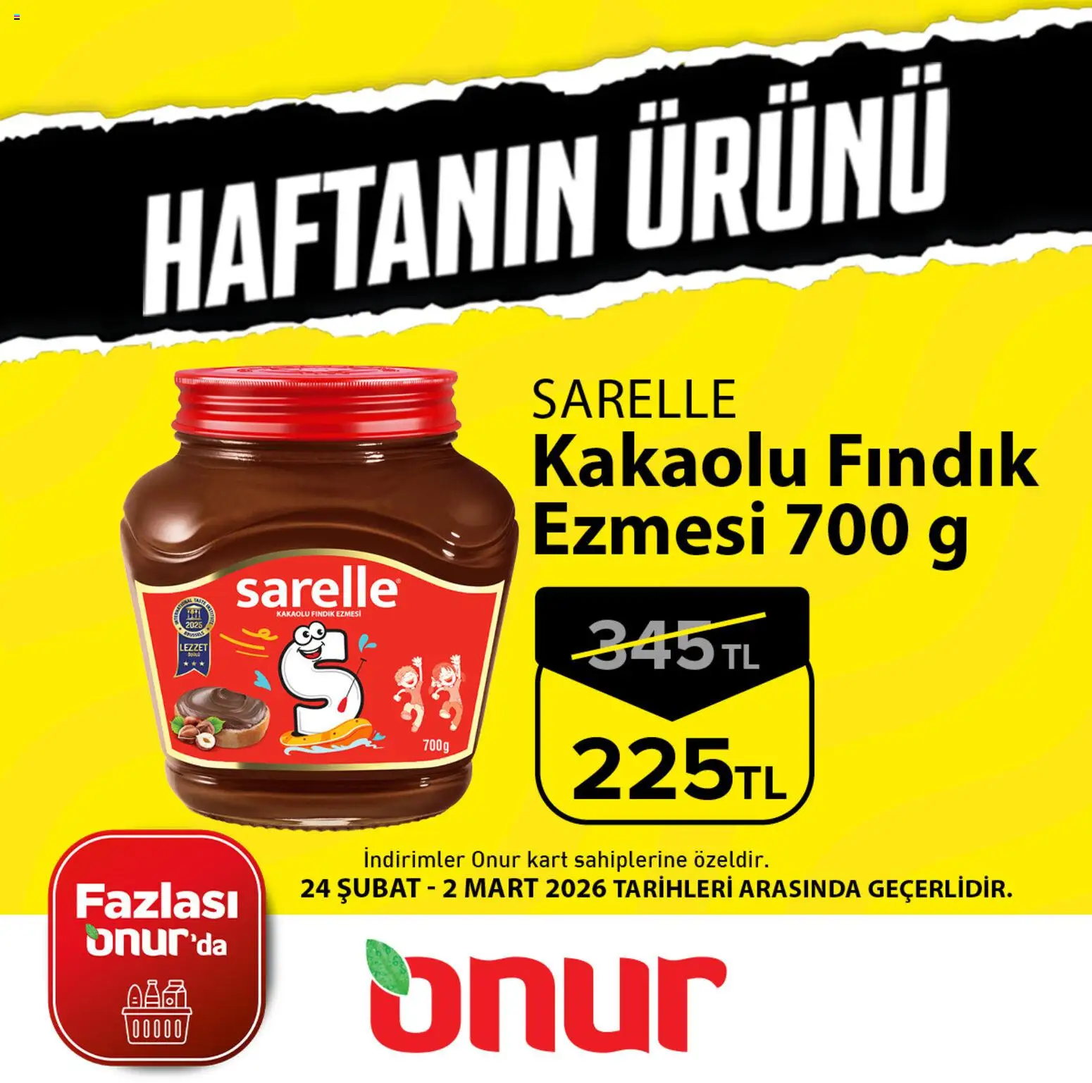 Onur Market - Haftanın Ürünü - 24.02.2026 tarihinden itibaren geçerlidir | Sayfa: 1 | Ürünler: Fındık