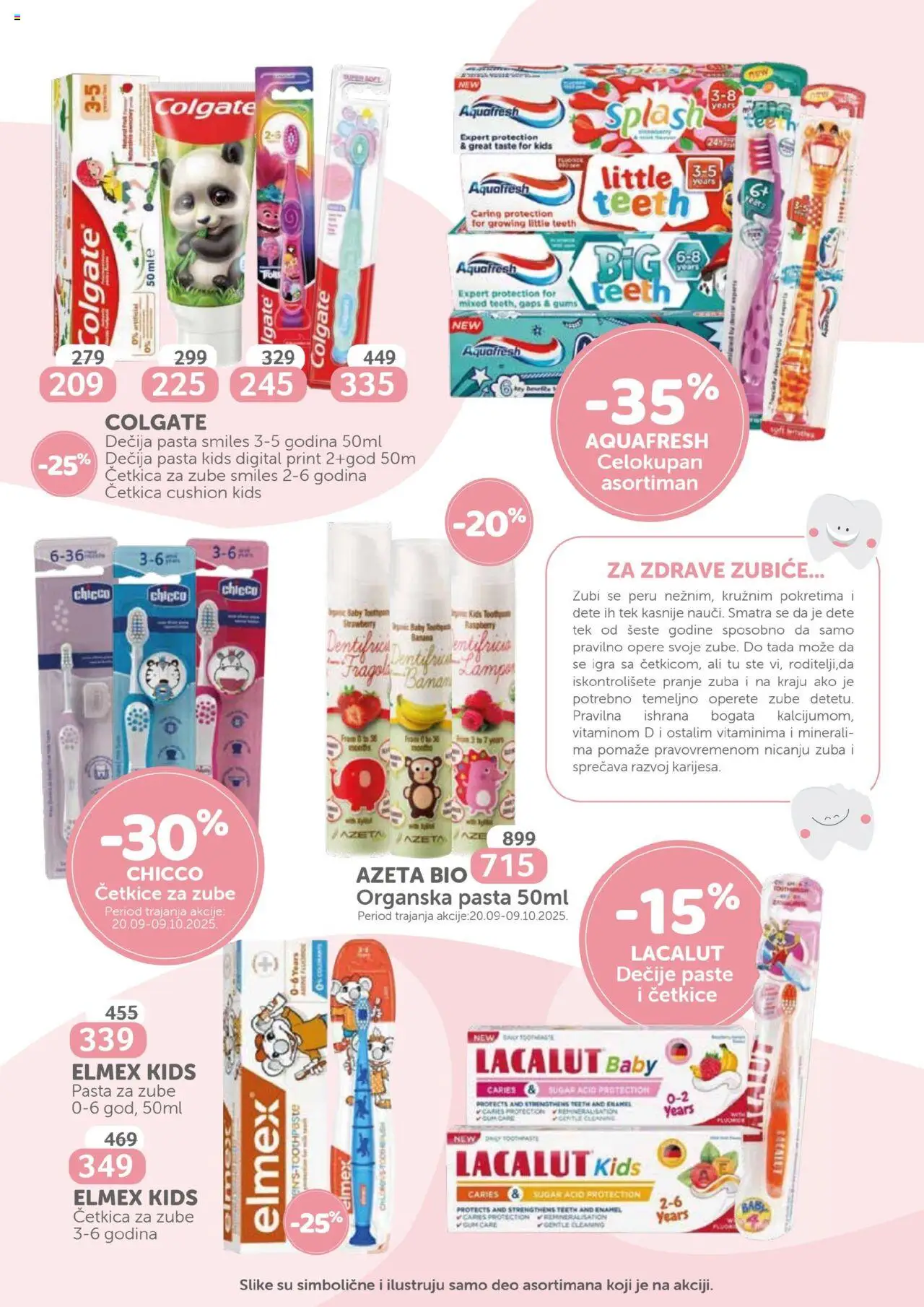Aksa katalog - važi od 19.09.2025 | Strana: 2 | Proizvode: Banana, Lampa, Pasta za zube, Četkica za zube