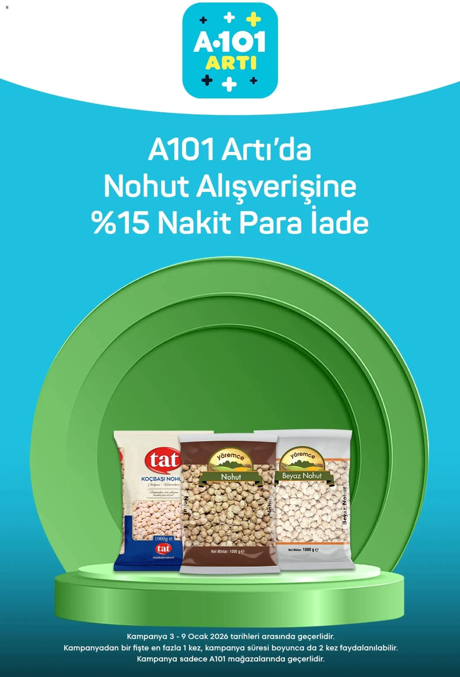 A101 Arti - 03.01.2026 tarihinden itibaren geçerlidir | Sayfa: 9 | Ürünler: Ocak