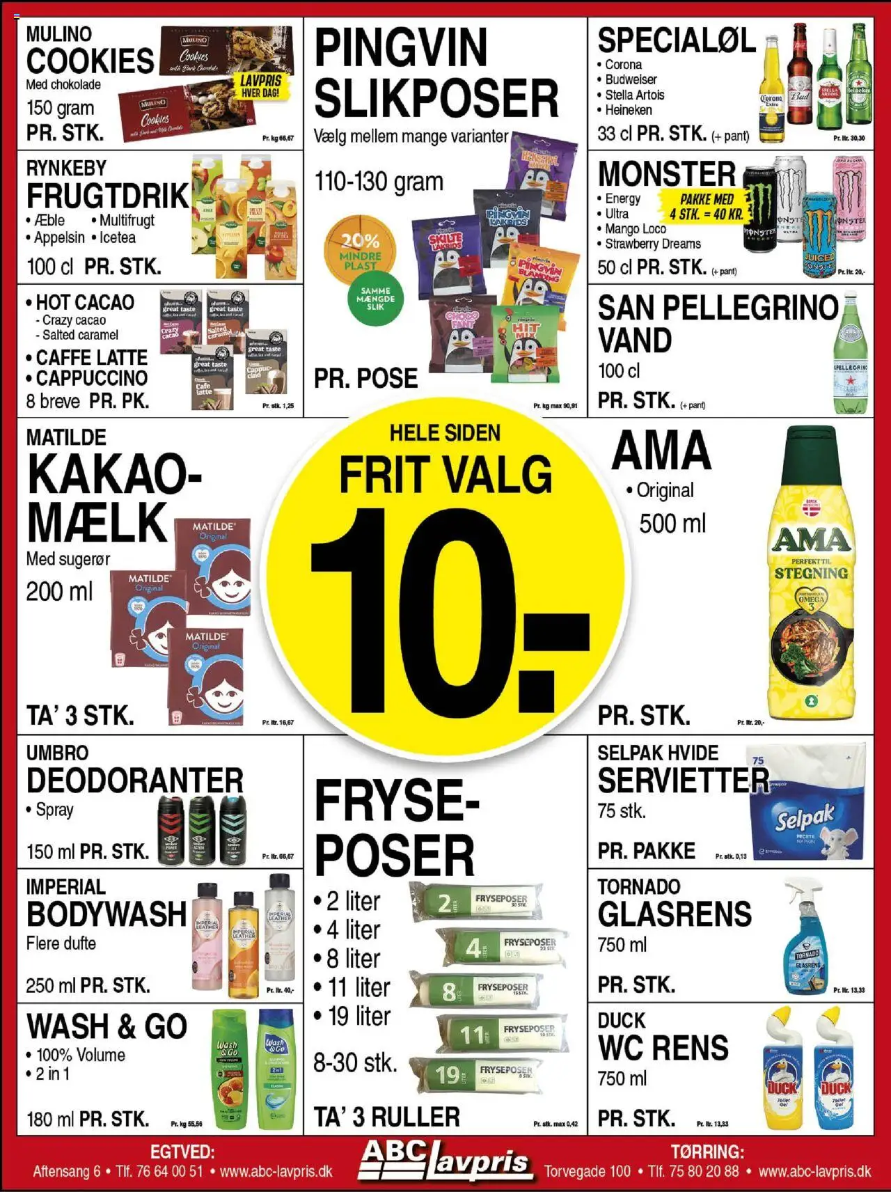Abc Lavpris Tilbudsavis gyldig fra 20.08.2025 | Side: 4 | Produkter: Mango, Mælk, Cookies, Kakao