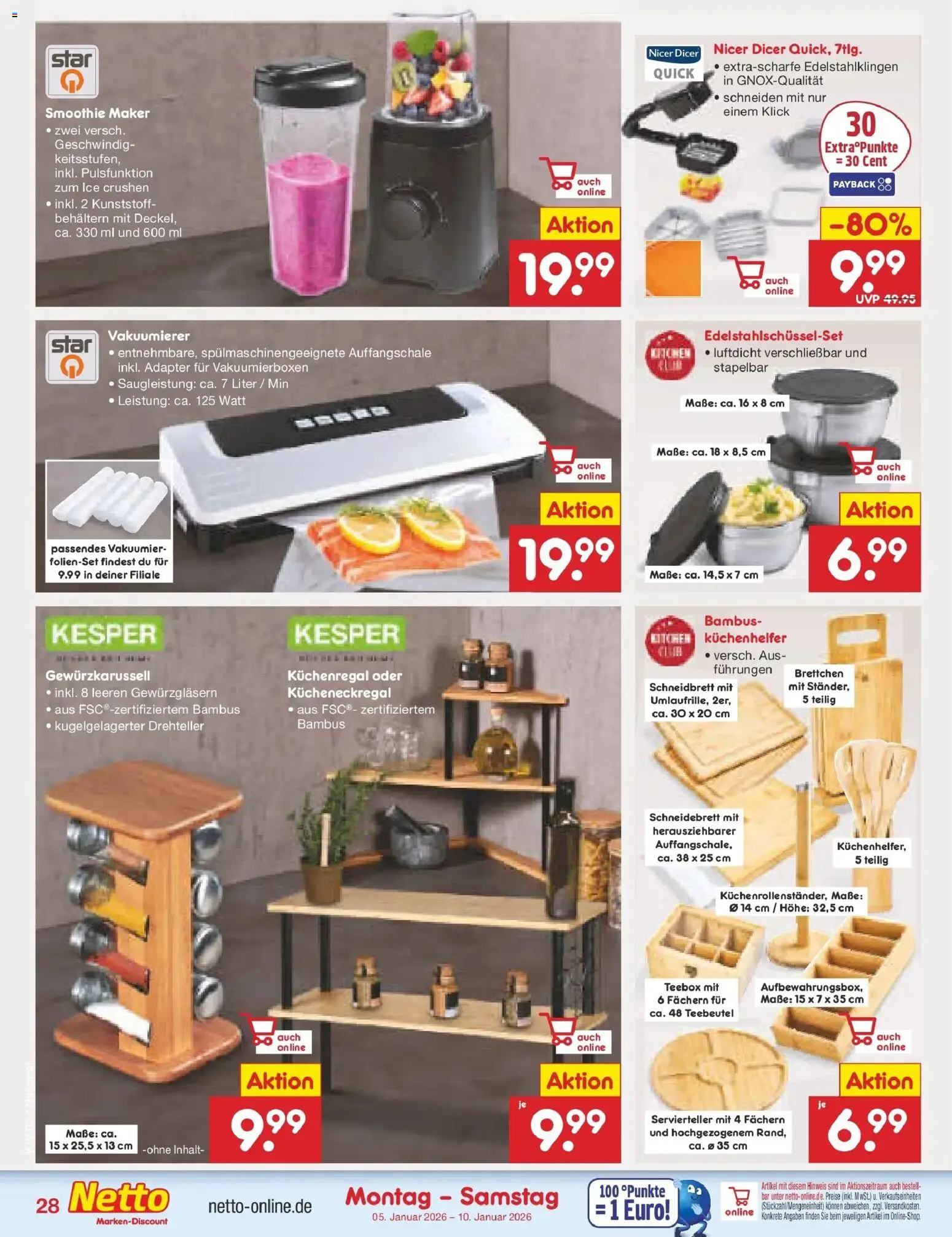 Netto Marken-Discount - Netto: Wochenangebote – gültig ab 04.01.2026 | Seite: 28 | Produkte: Adapter, Vakuumierer