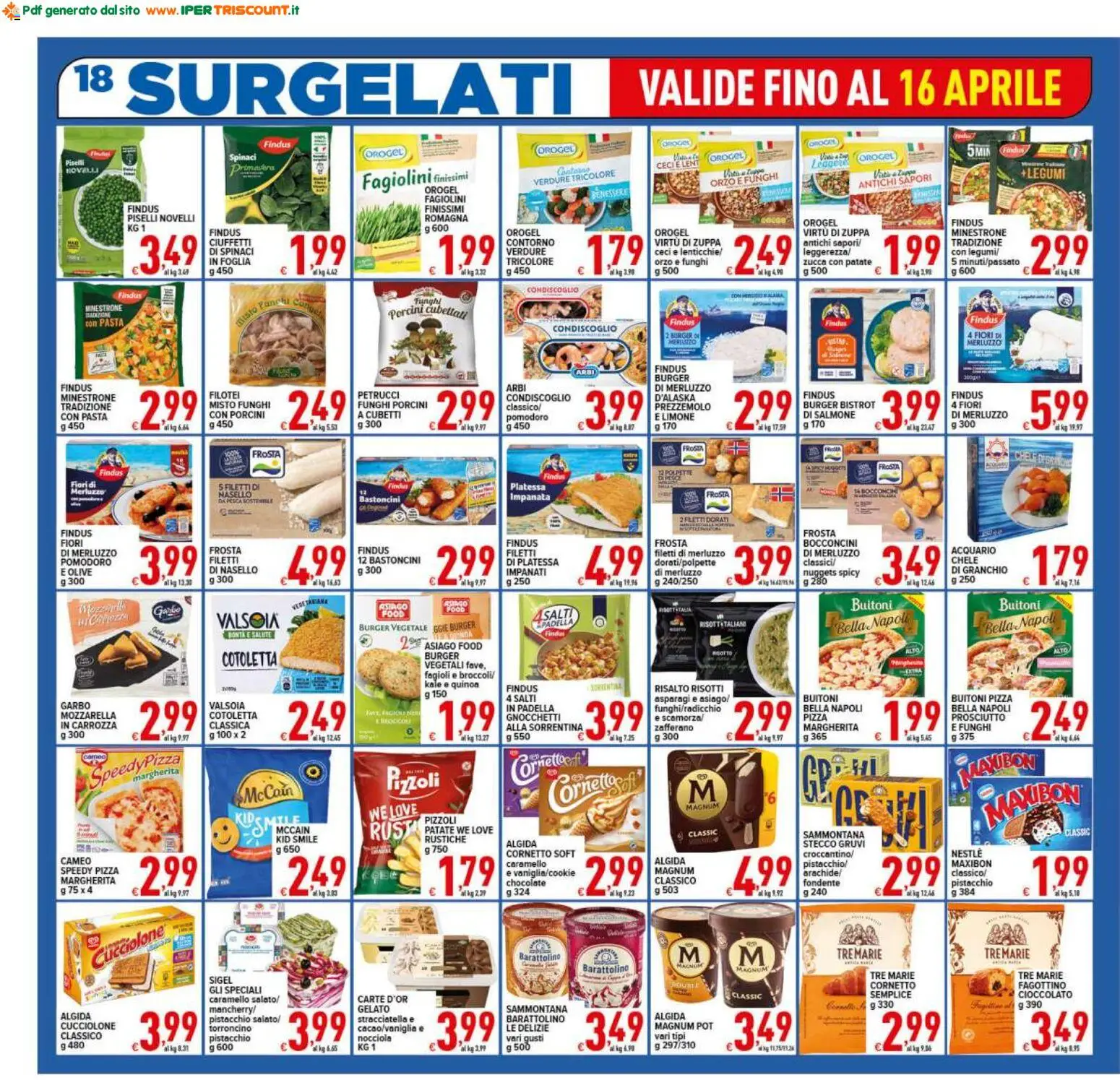 Volantino Ipertriscount del 07.04.2026 | Pagina: 18 | Prodotti: Ceci, Prosciutto, Spinaci, Zappa