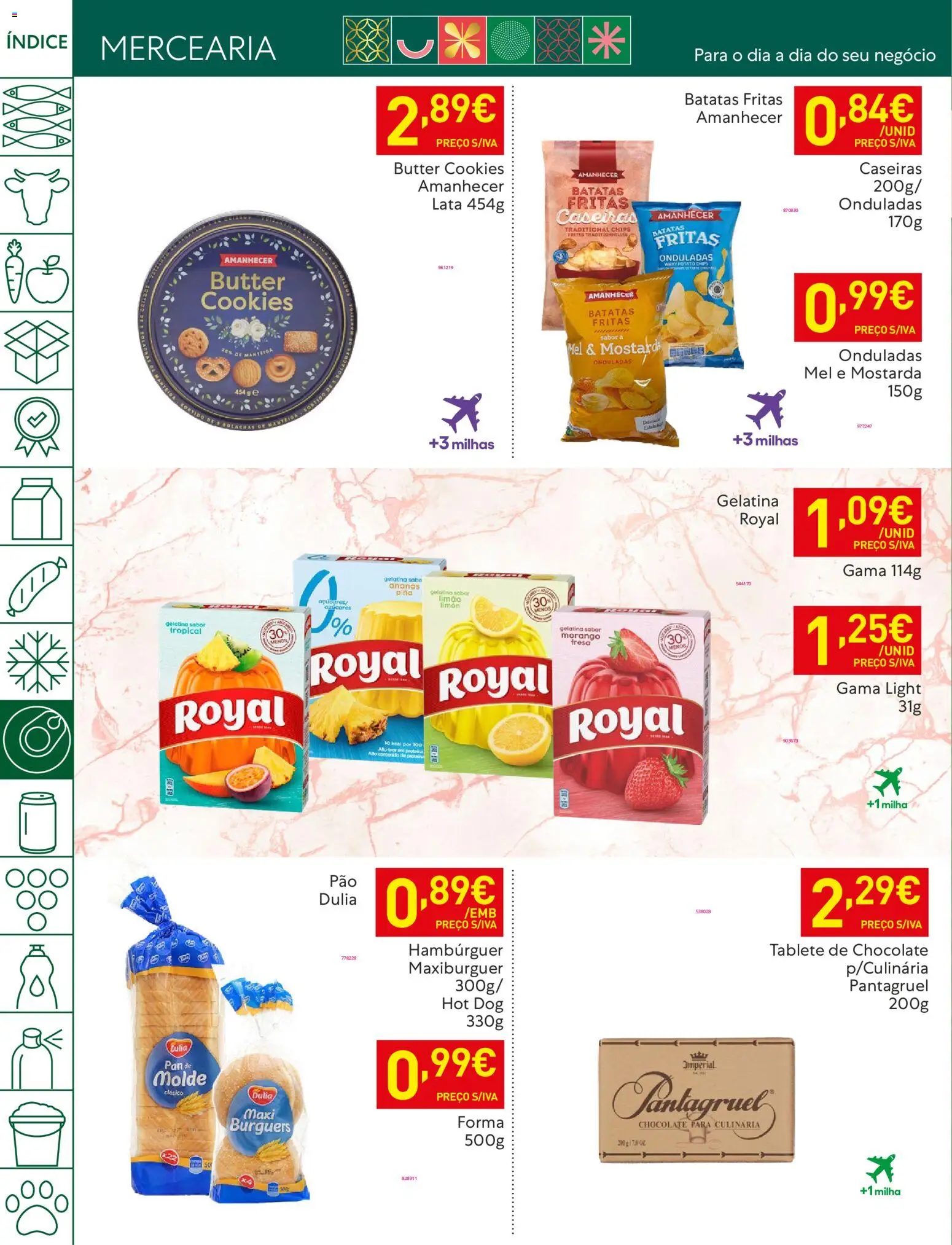 Recheio folheto │ válido de 18.11.2025 | Página: 24 | Produtos: Gelatina, Hambúrguer, Manteiga, Mel