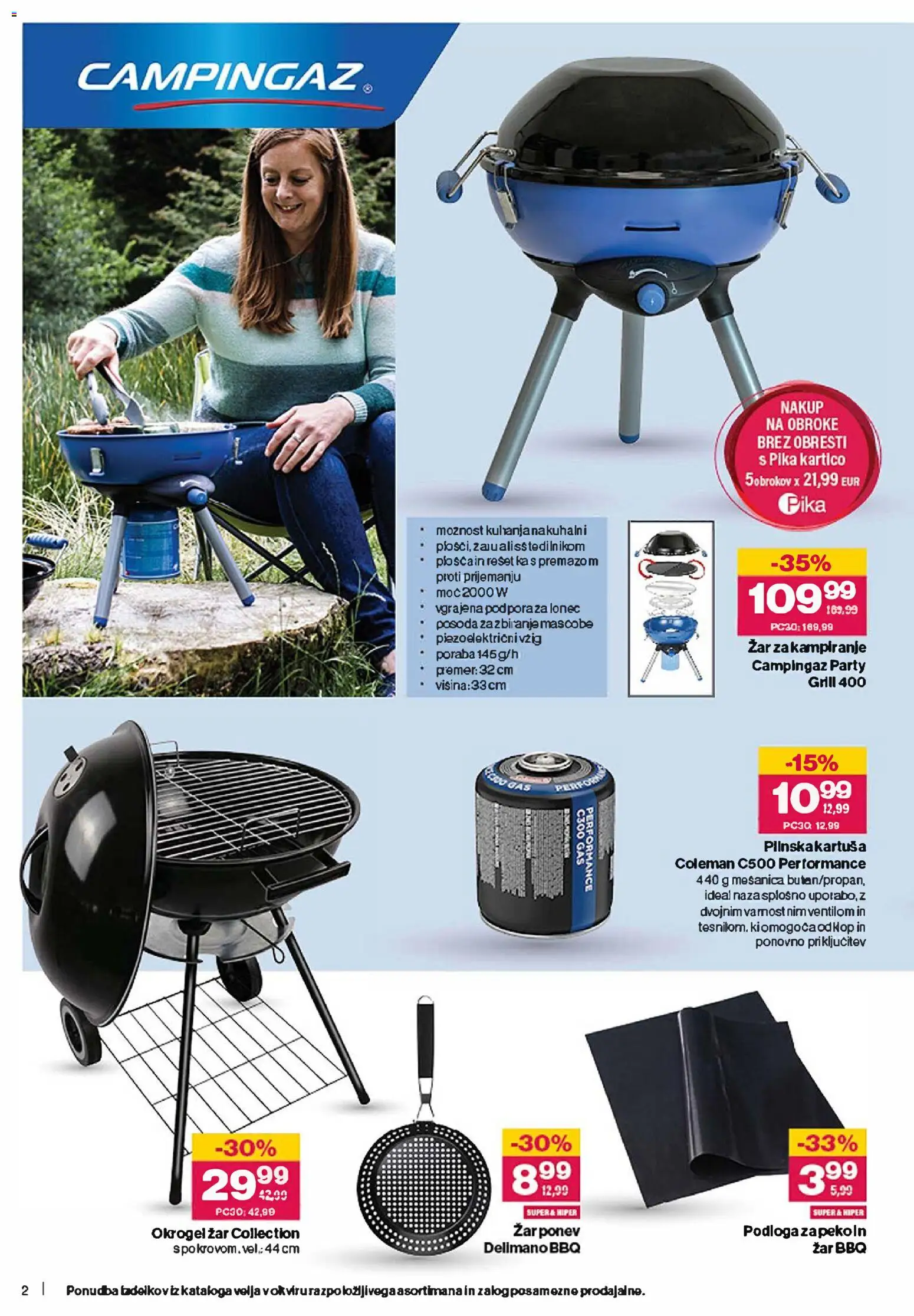 Novi Mercator katalog ponudbe – veljaven od 15.04.2026 | Stran: 2 | Izdelki: Zar, Podloga, Grill