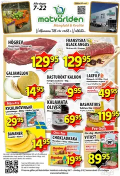 Matvärlden - erbjudanden - Förhandsvisning av reklamblad från butik Matvärlden aktuell från 28.07.2025
