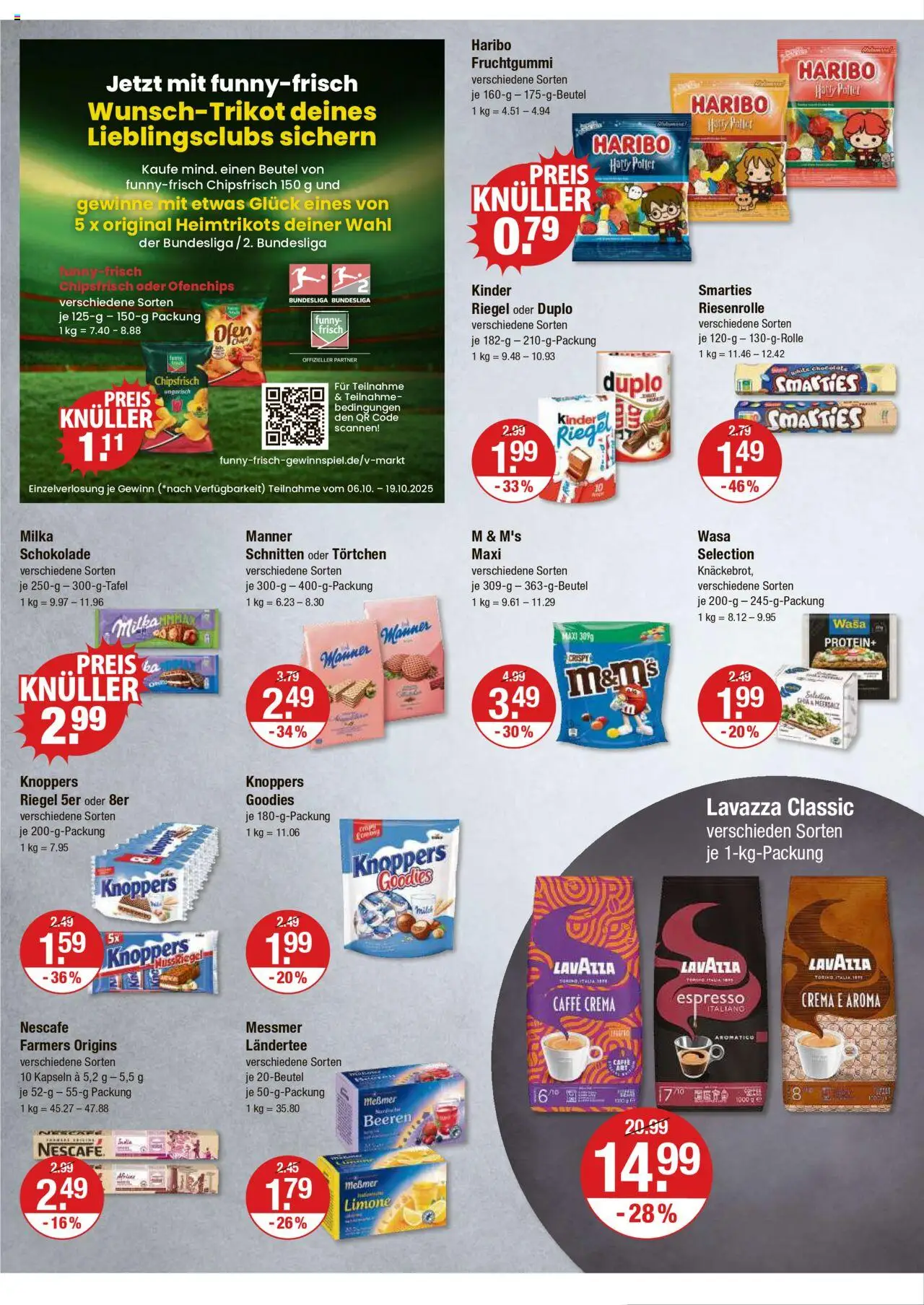 V-Markt - Schwaben / Oberbayern – gültig ab 09.10.2025 | Seite: 8 | Produkte: Nescafe, Messmer, M&M's, Milka