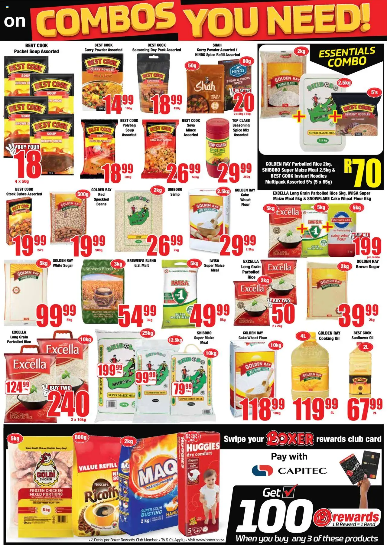 New Boxer catalogue – valid from 09.10.2025 | Page: 7 | Products: Steak, Chicken, Rice, Curry powder