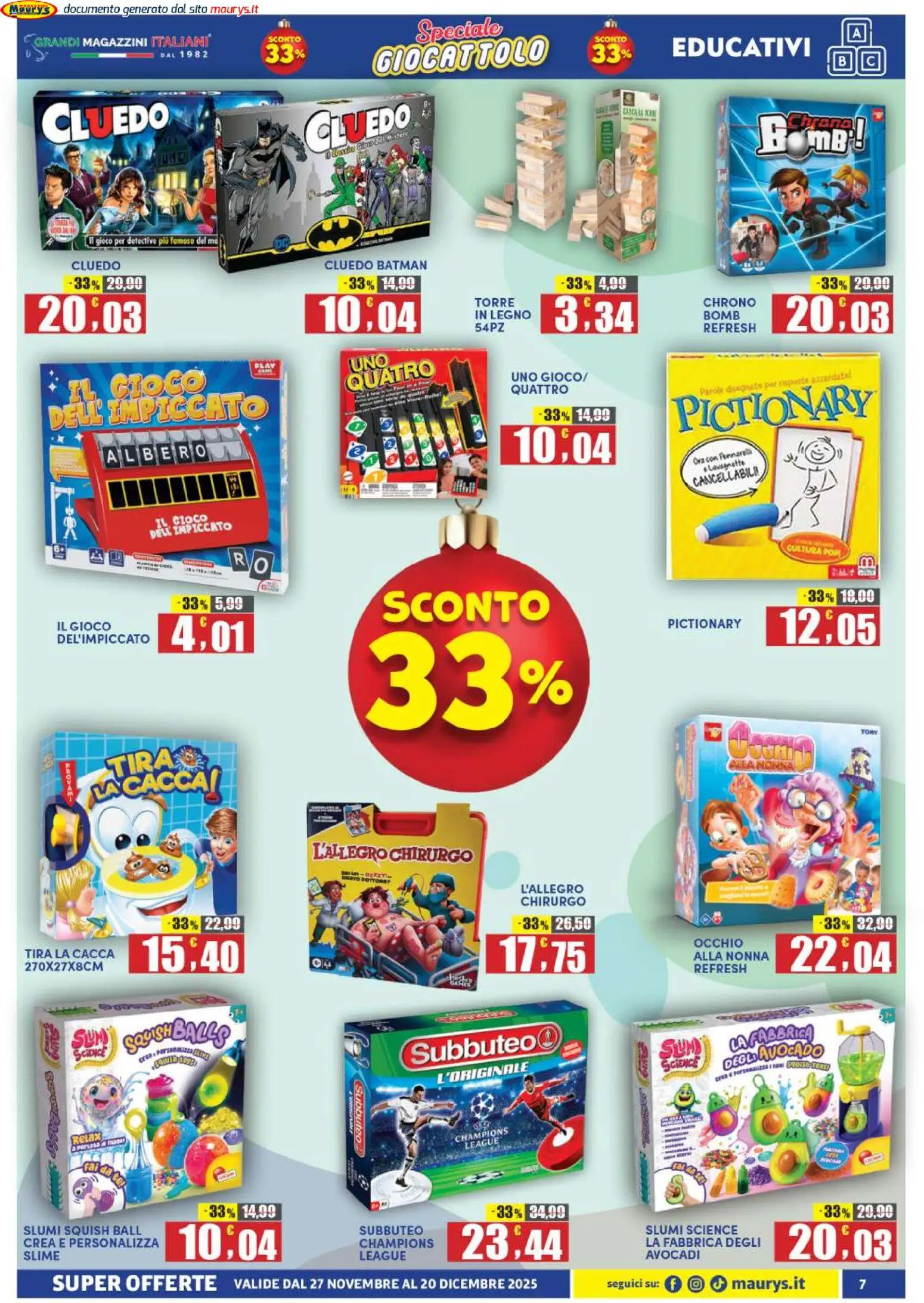 Volantino Maury's del 27.11.2025 | Pagina: 7
