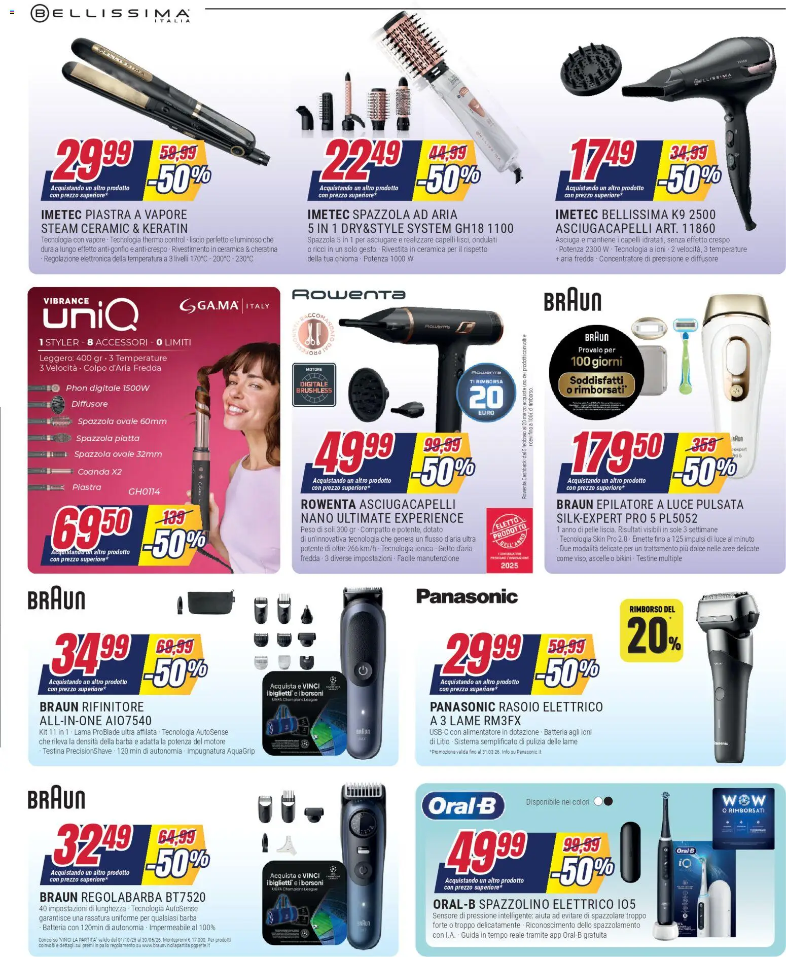 Volantino Trony del 19.02.2026 | Pagina: 13 | Prodotti: Spazzola, Epilatore, Spazzolino elettrico, Batteria