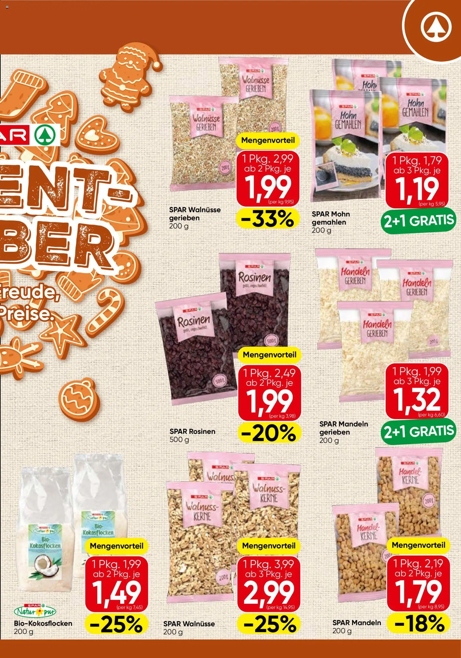 Spar Backen - Wien  gültig ab 13.11.2025 | Seite: 3 | Produkte: Rosinen